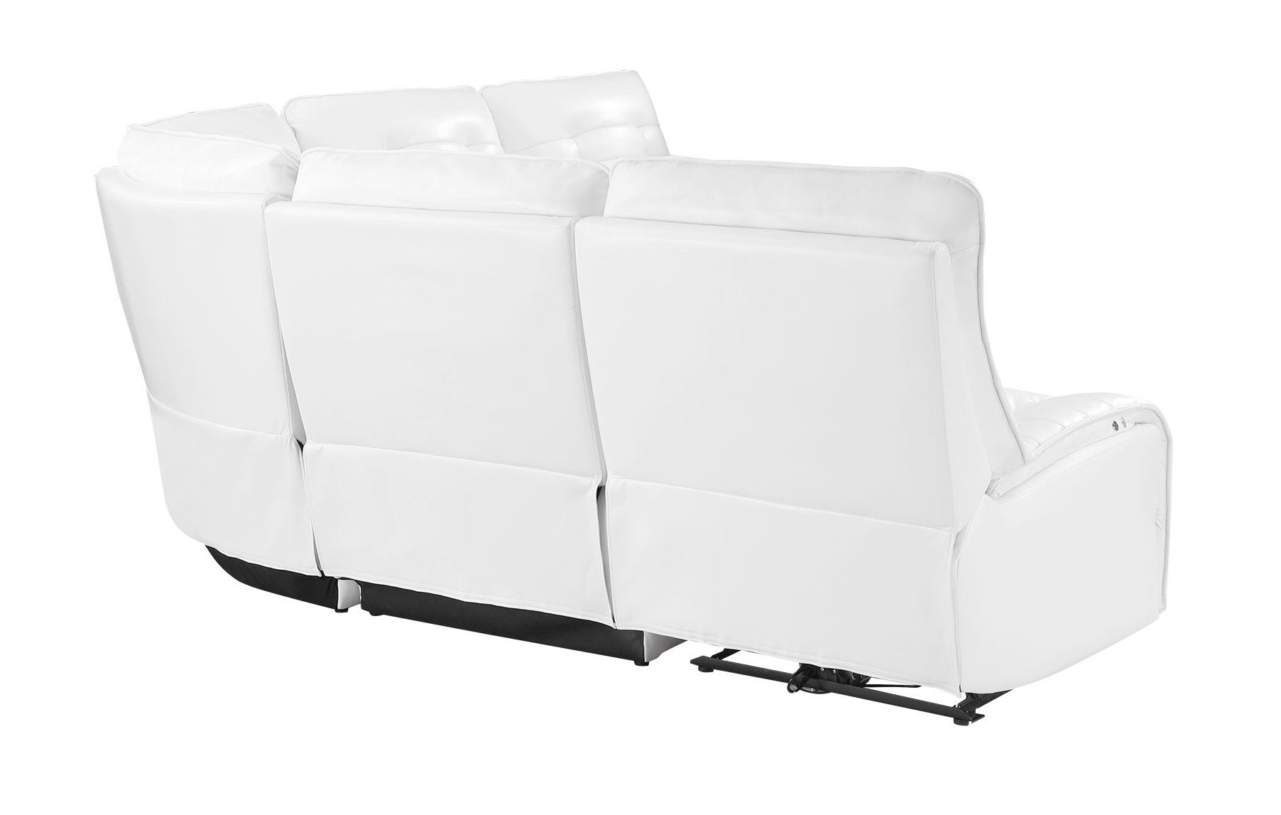 U6066 Polyester L-Shaped Sectional Reclining Modular Sofa