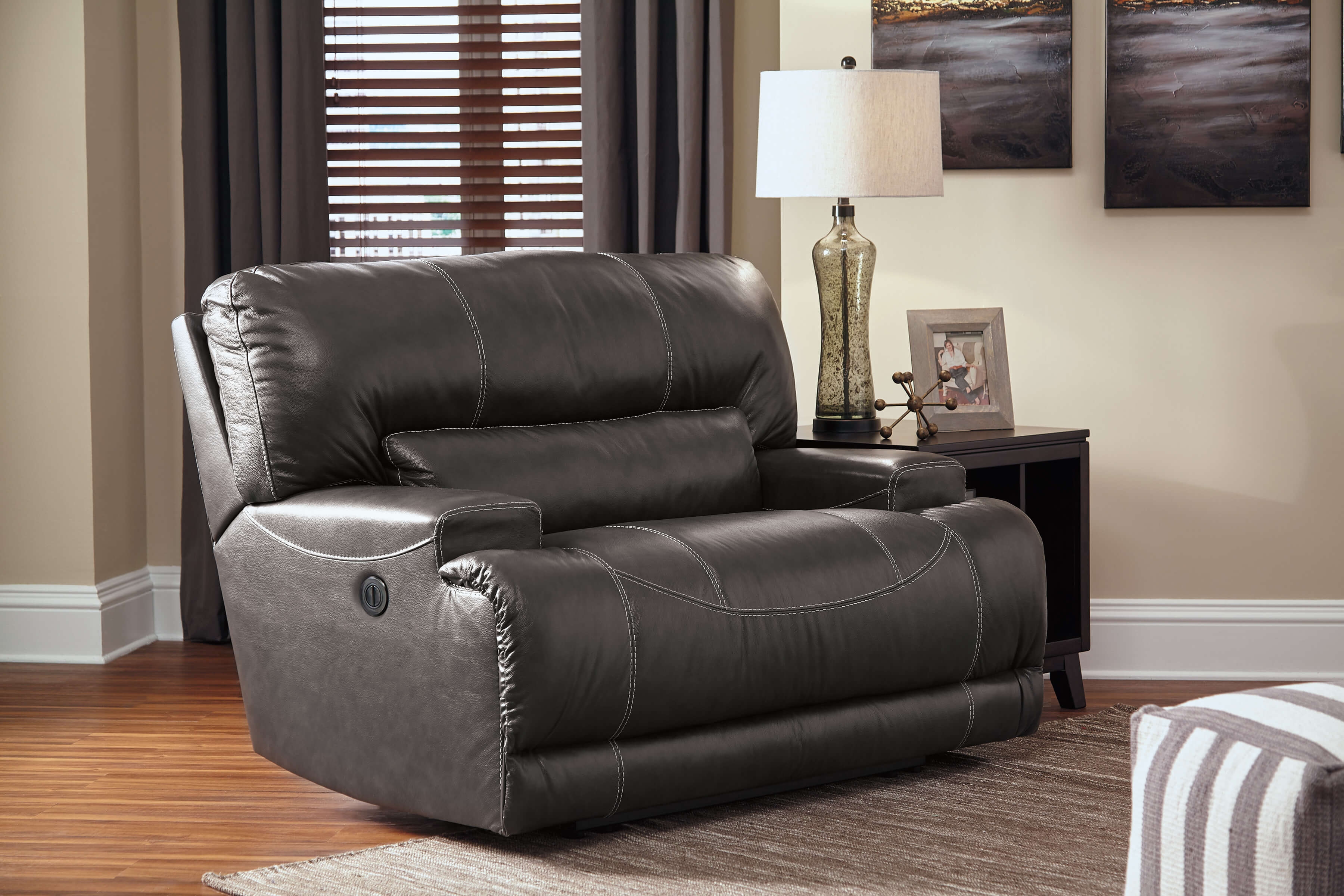 McCaskill Leather Power Reclining Living Room Set