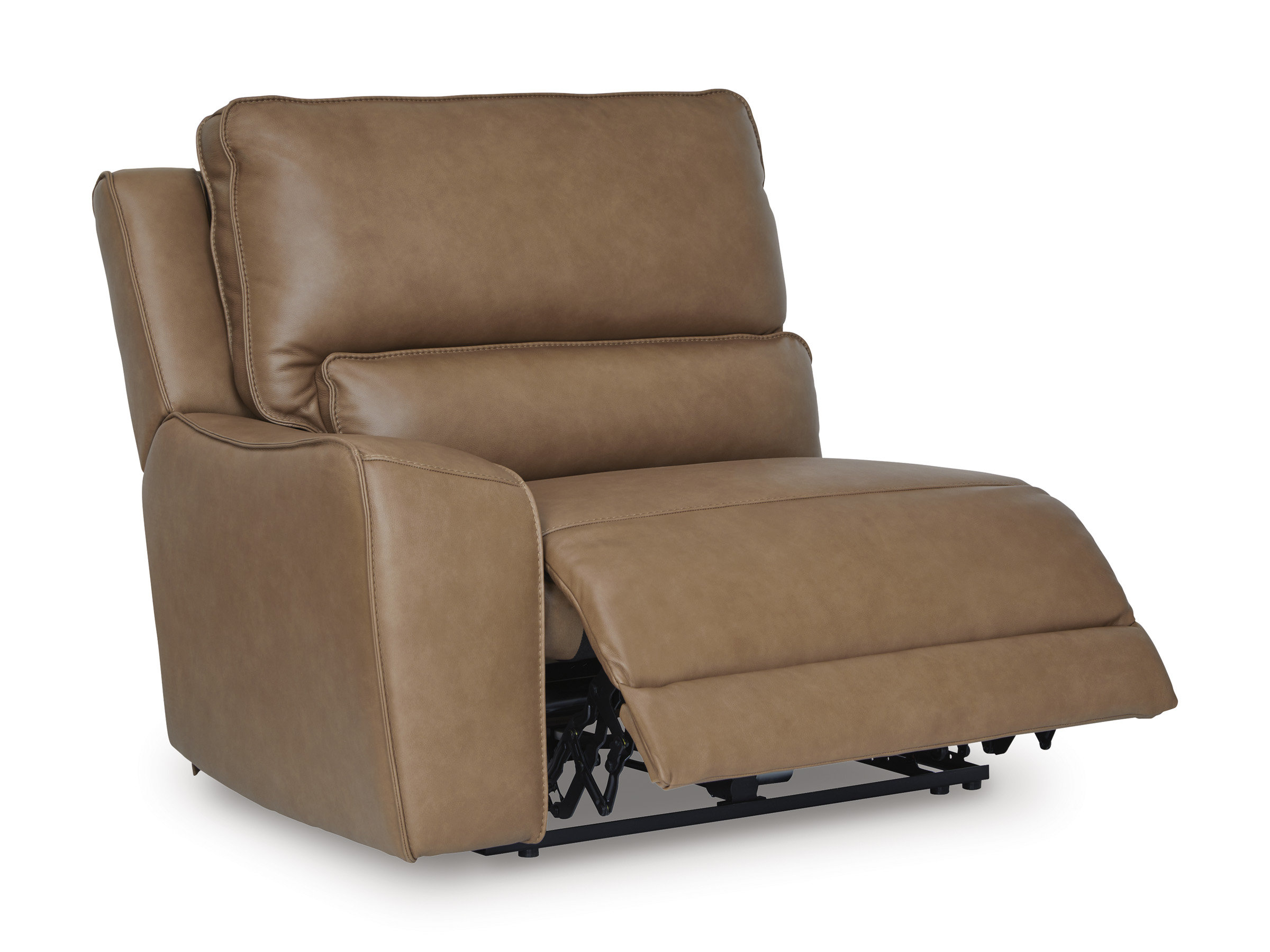 DeepWakes L-Shaped Leather/PVC 5-Piece Power Reclining Sectional