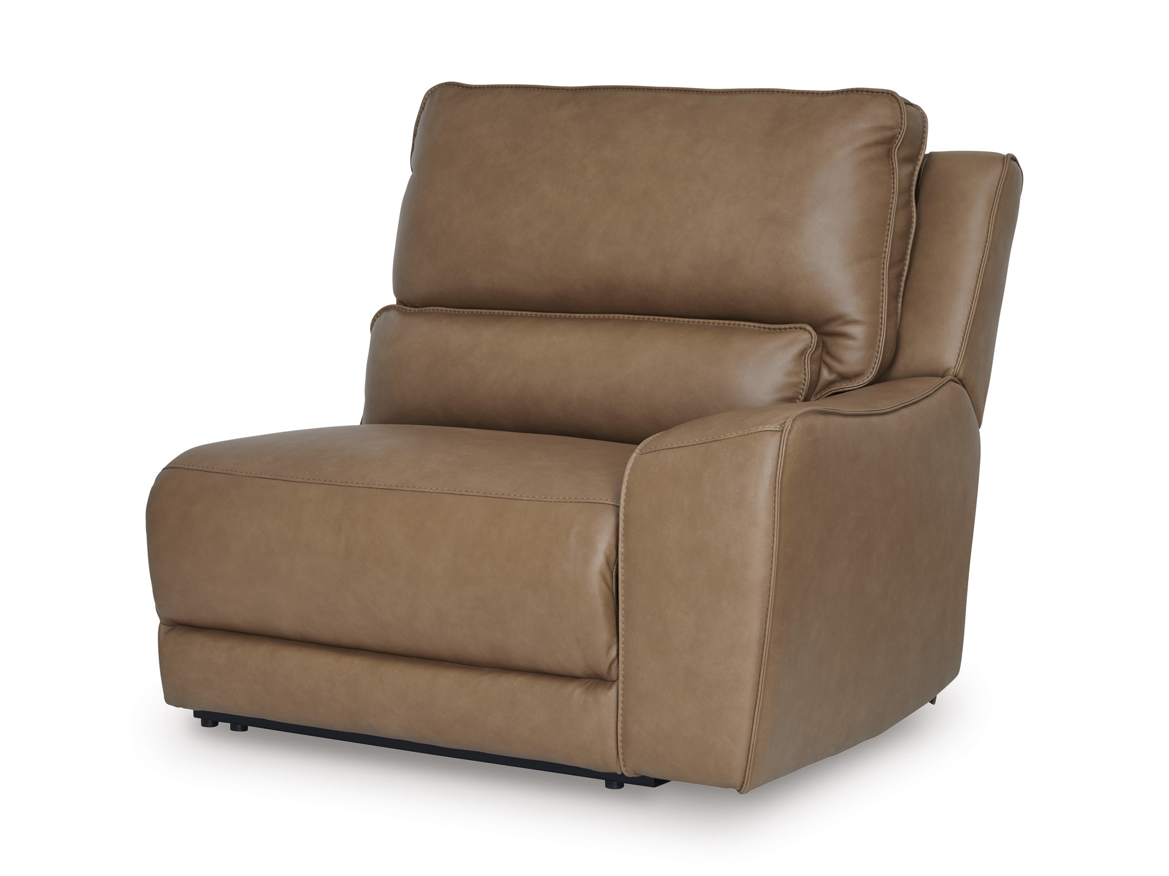 DeepWakes L-Shaped Leather/PVC 5-Piece Power Reclining Sectional