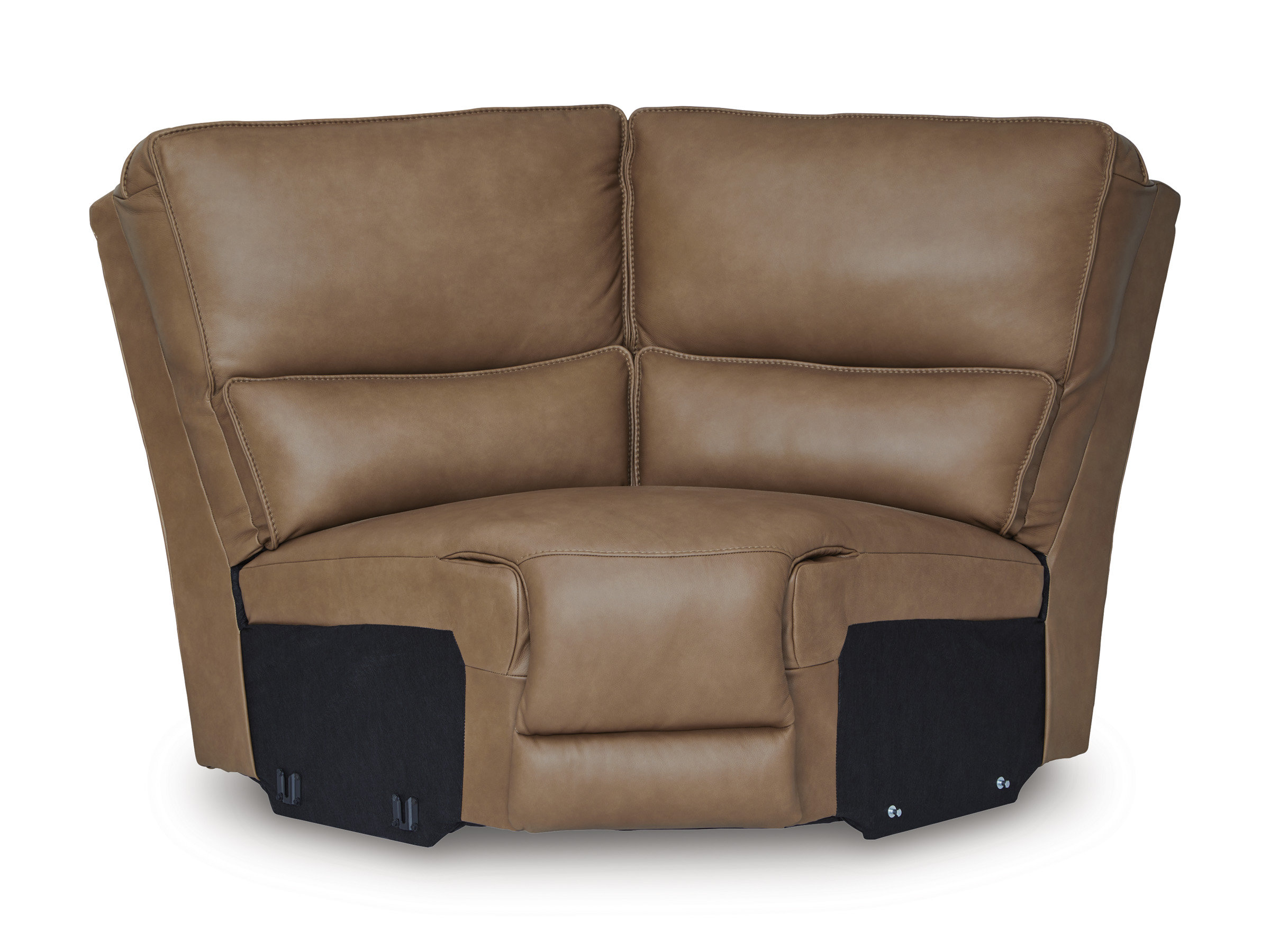 DeepWakes L-Shaped Leather/PVC 5-Piece Power Reclining Sectional