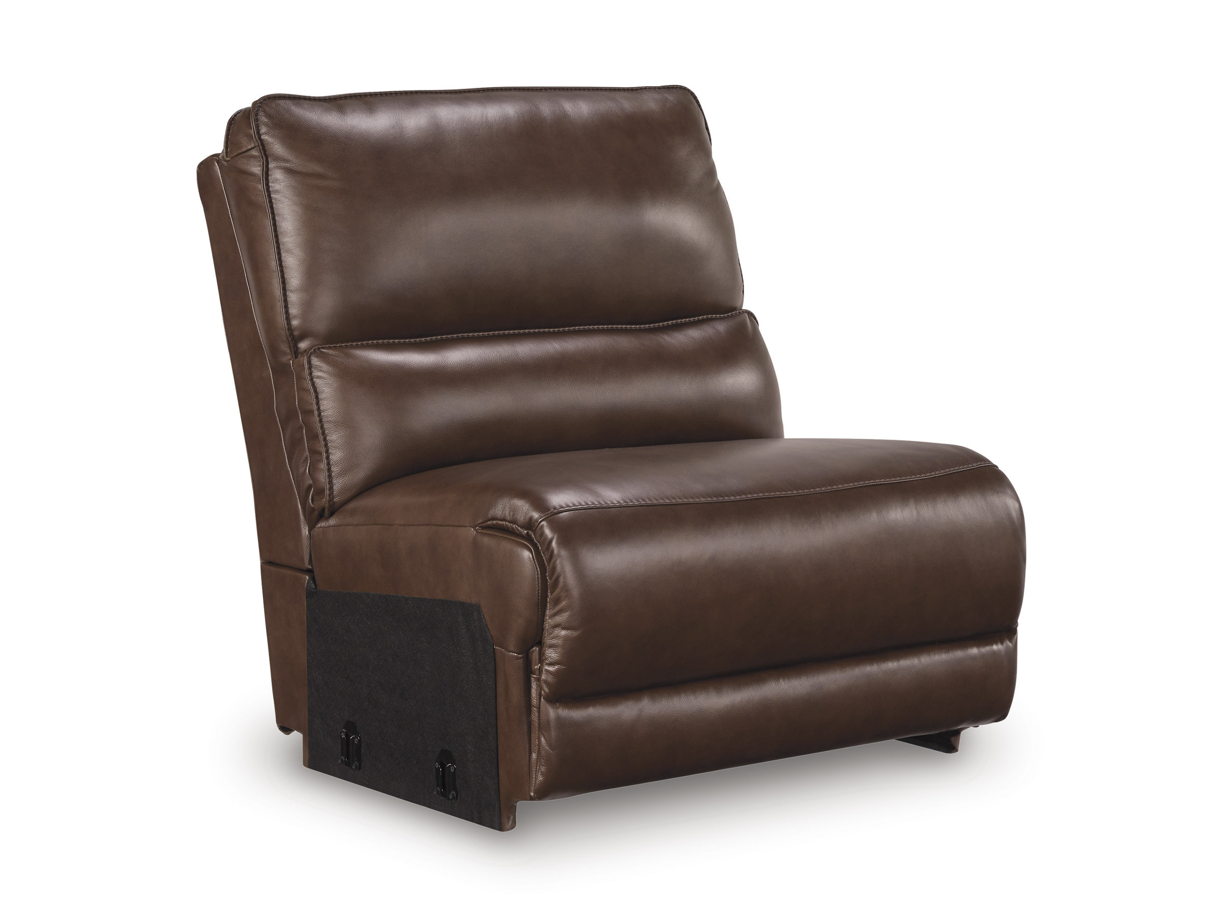 DeepWakes L-Shaped Leather/PVC 5-Piece Power Reclining Sectional