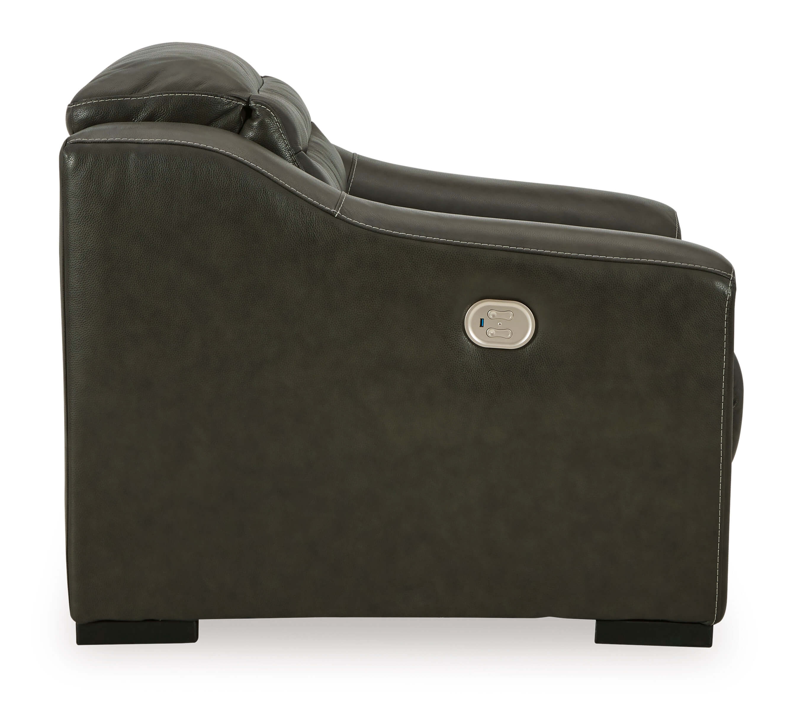 Center Line Faux Leather Power Recliner