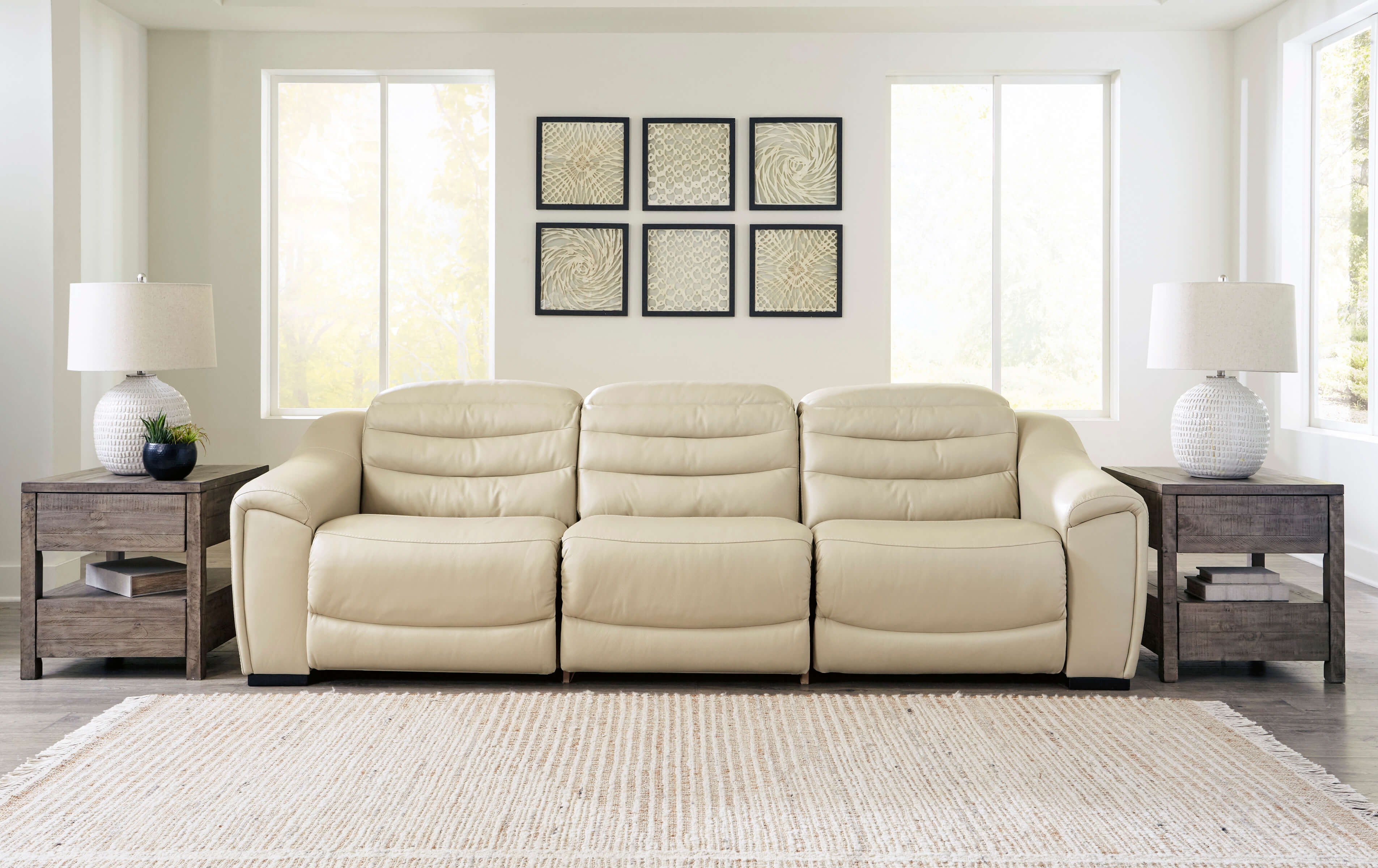 Center Line Faux Leather 3-Piece Power Reclining Sofa