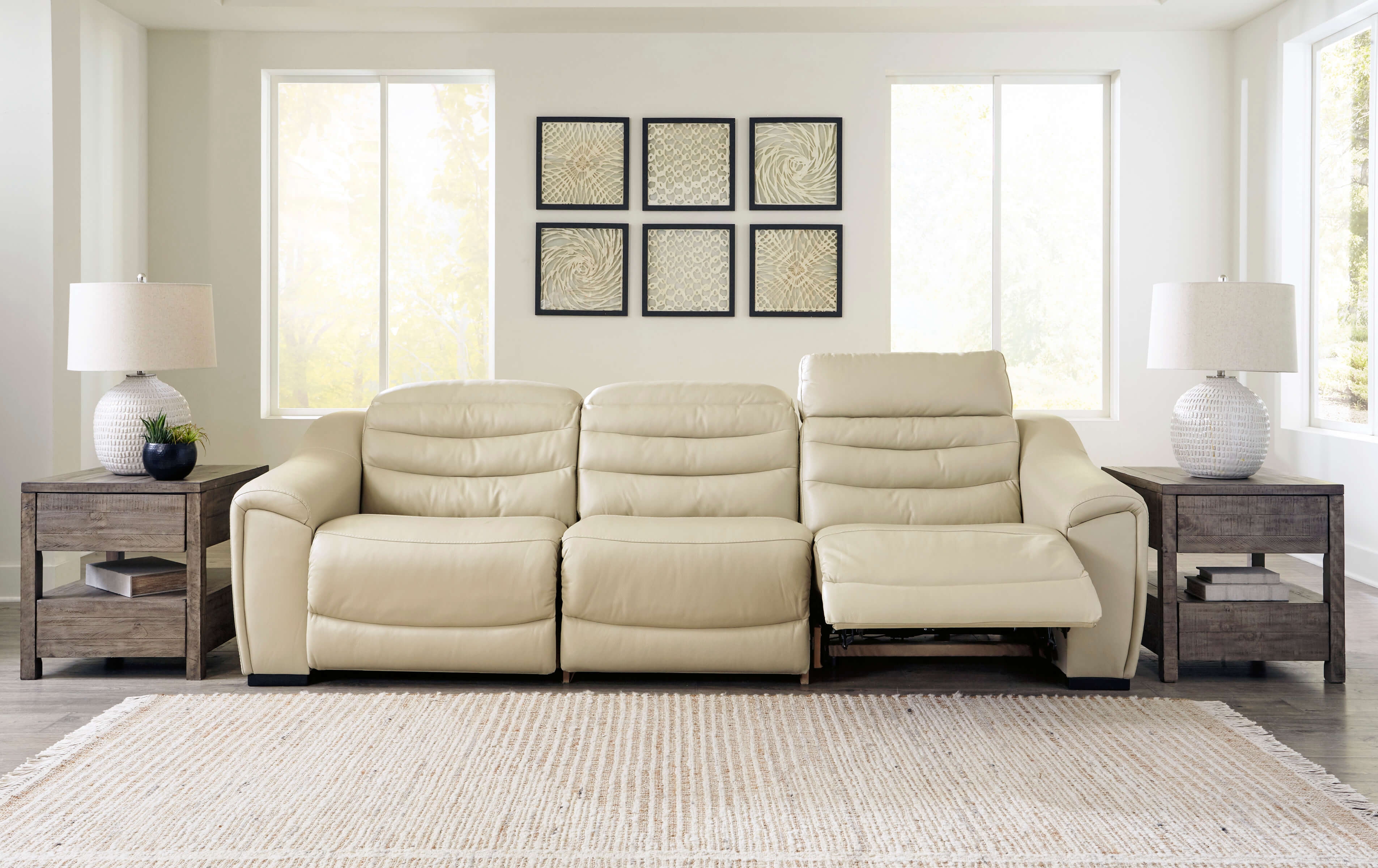 Center Line Faux Leather 3-Piece Power Reclining Sofa