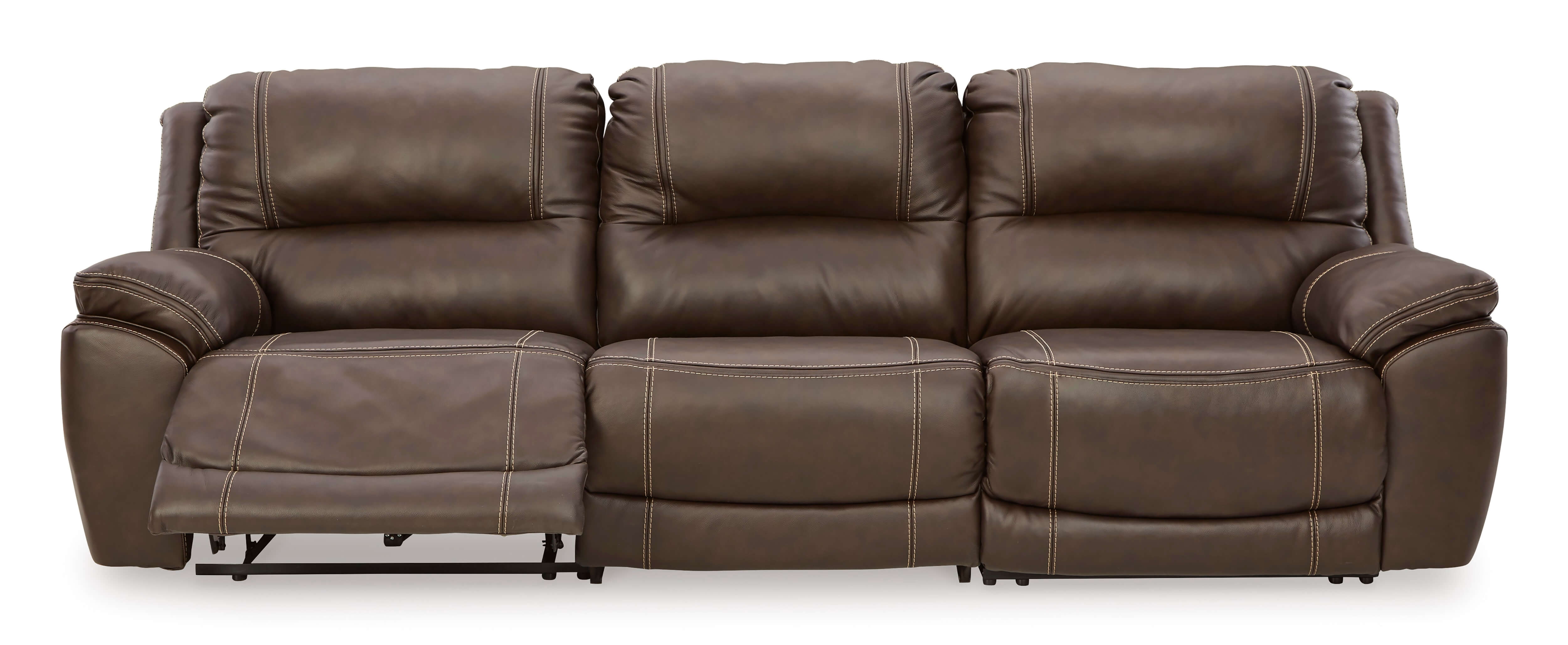 Ashley Dunleith Chocolate 3-PiecePower Reclining Sofa