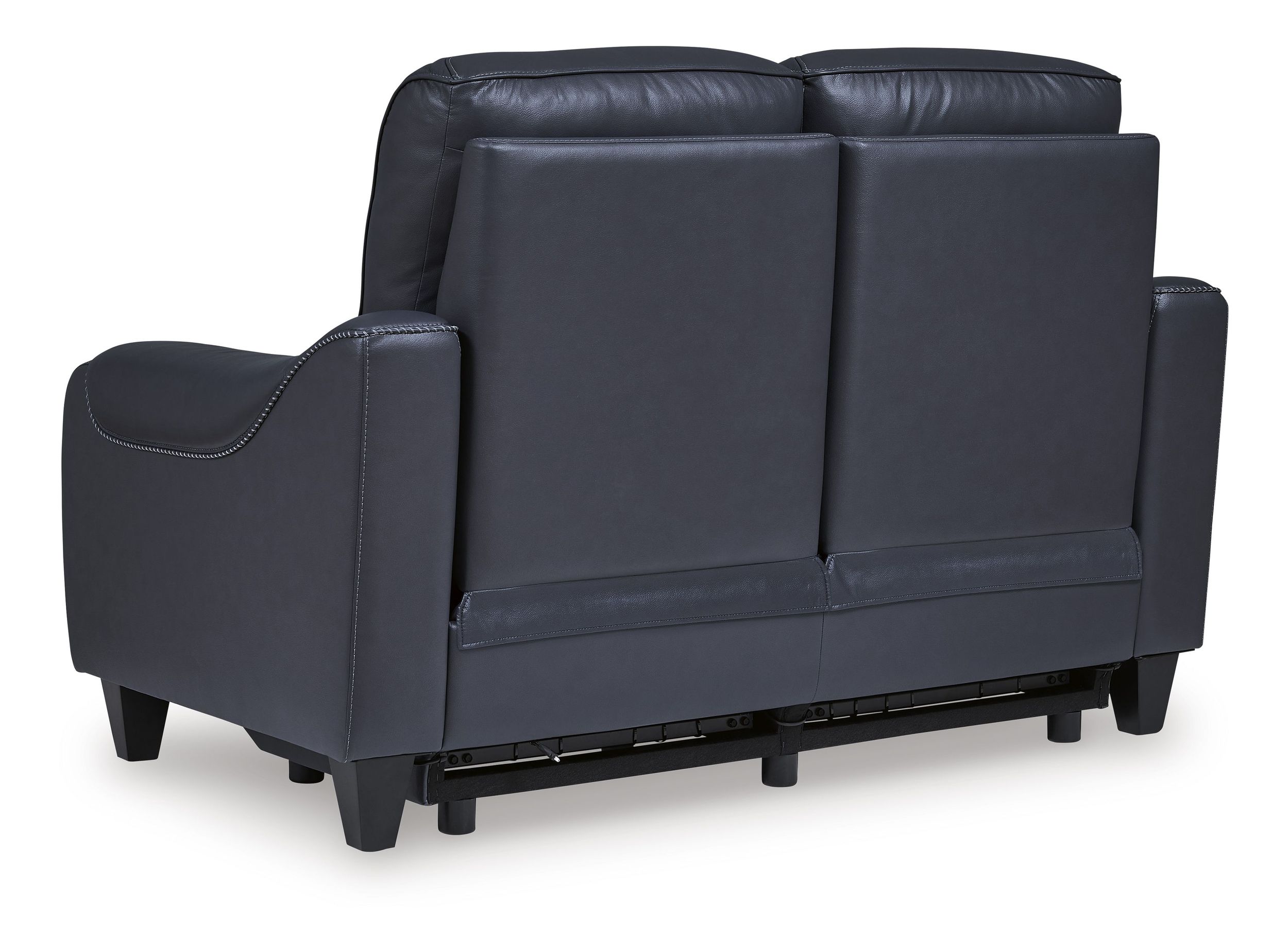 Mercomatic Leather Power Reclining Loveseat
