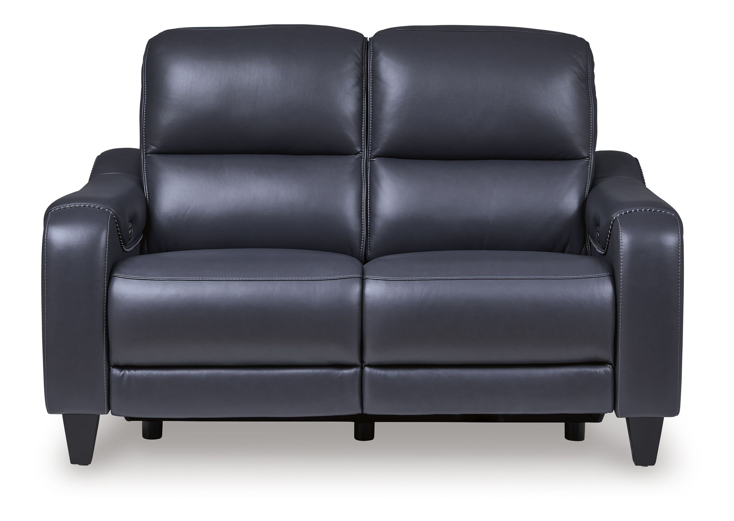 Mercomatic Leather Power Reclining Loveseat