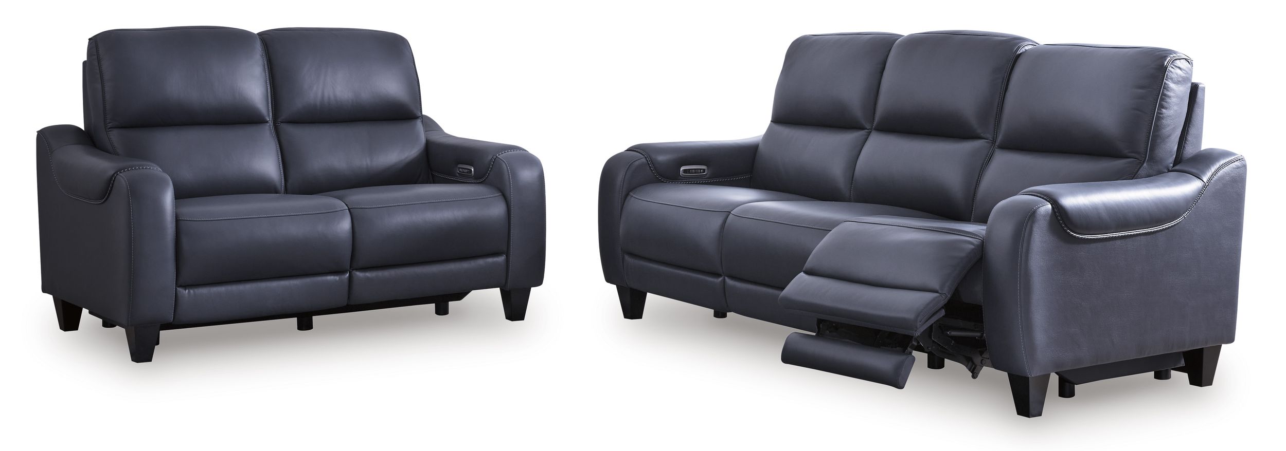 Mercomatic Leather Power Reclining Living Room Set