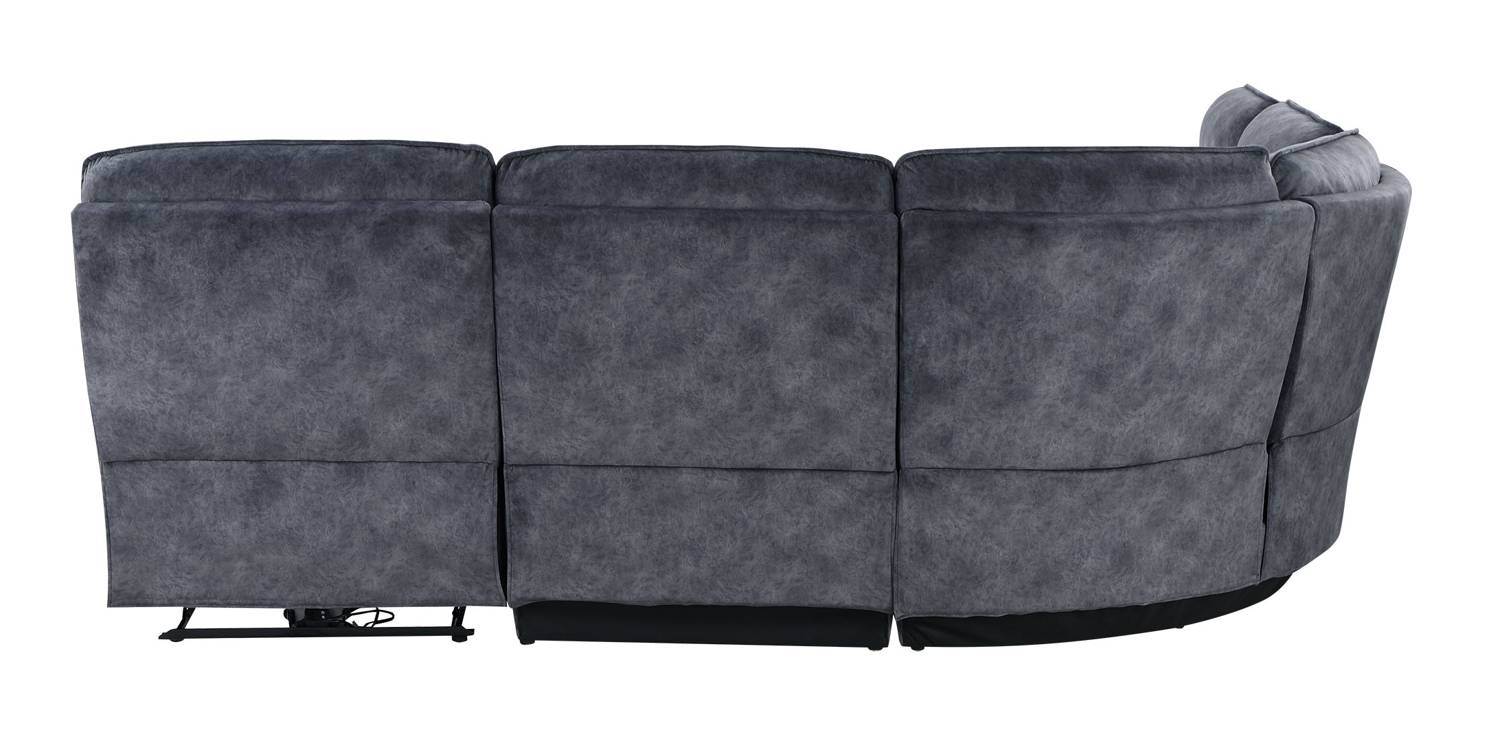 U8088 5-Piece Fabric L-Shaped Sectional Sofa