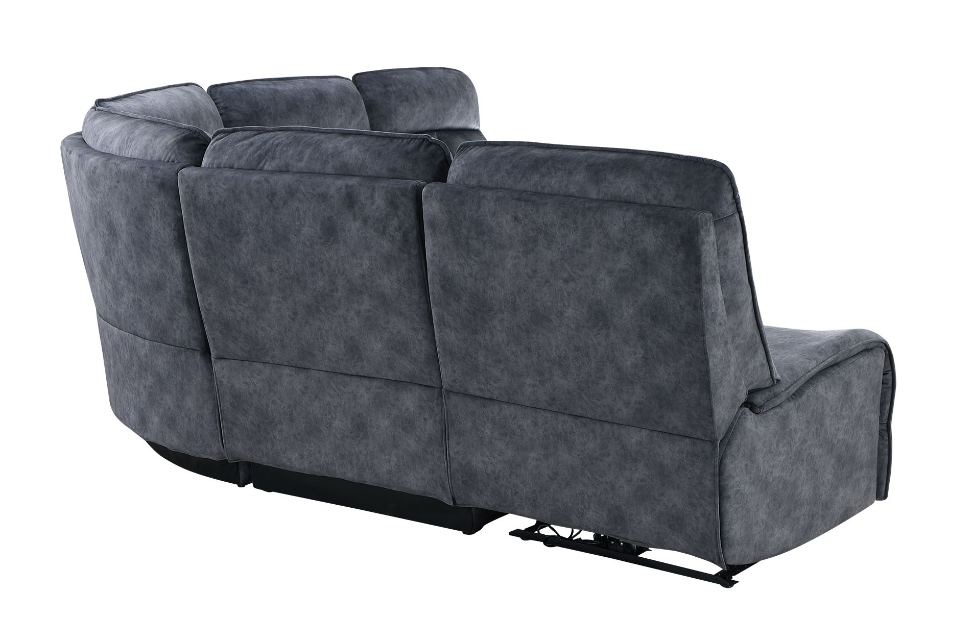 U8088 5-Piece Fabric L-Shaped Sectional Sofa