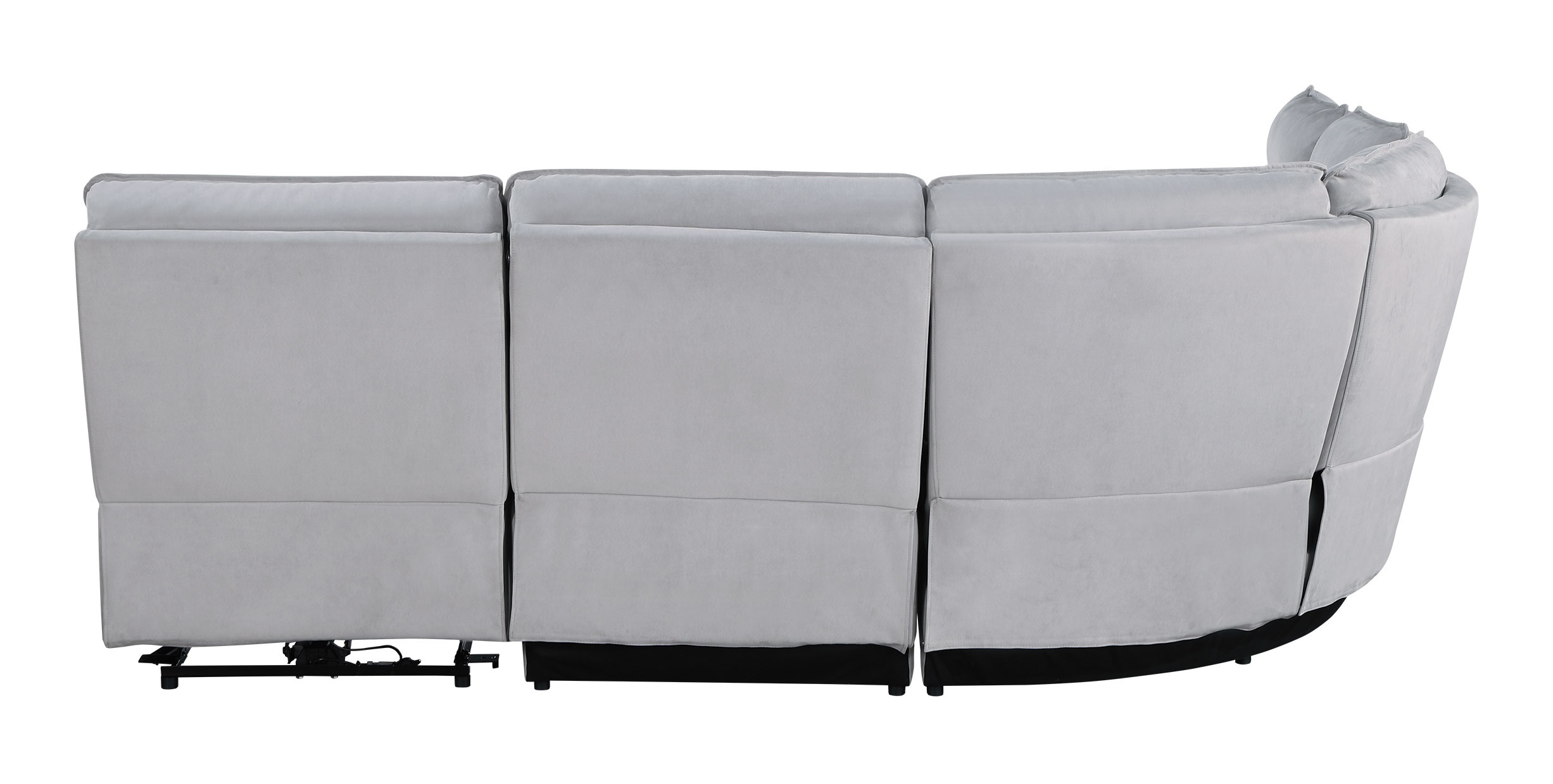 U8088 5-Piece Fabric L-Shaped Sectional Sofa