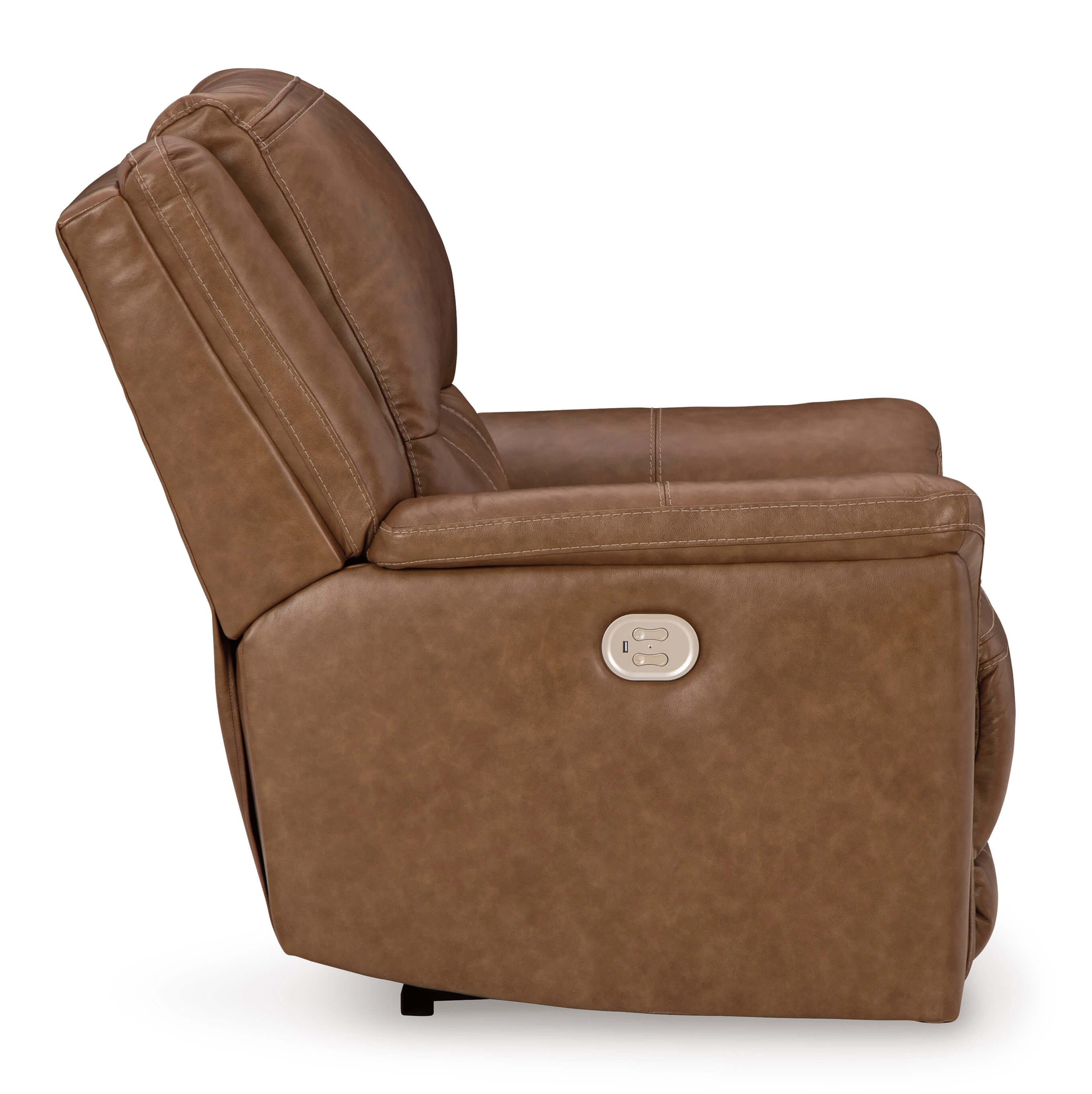 Ashley Trasimeno Caramel Chair USB Port Side