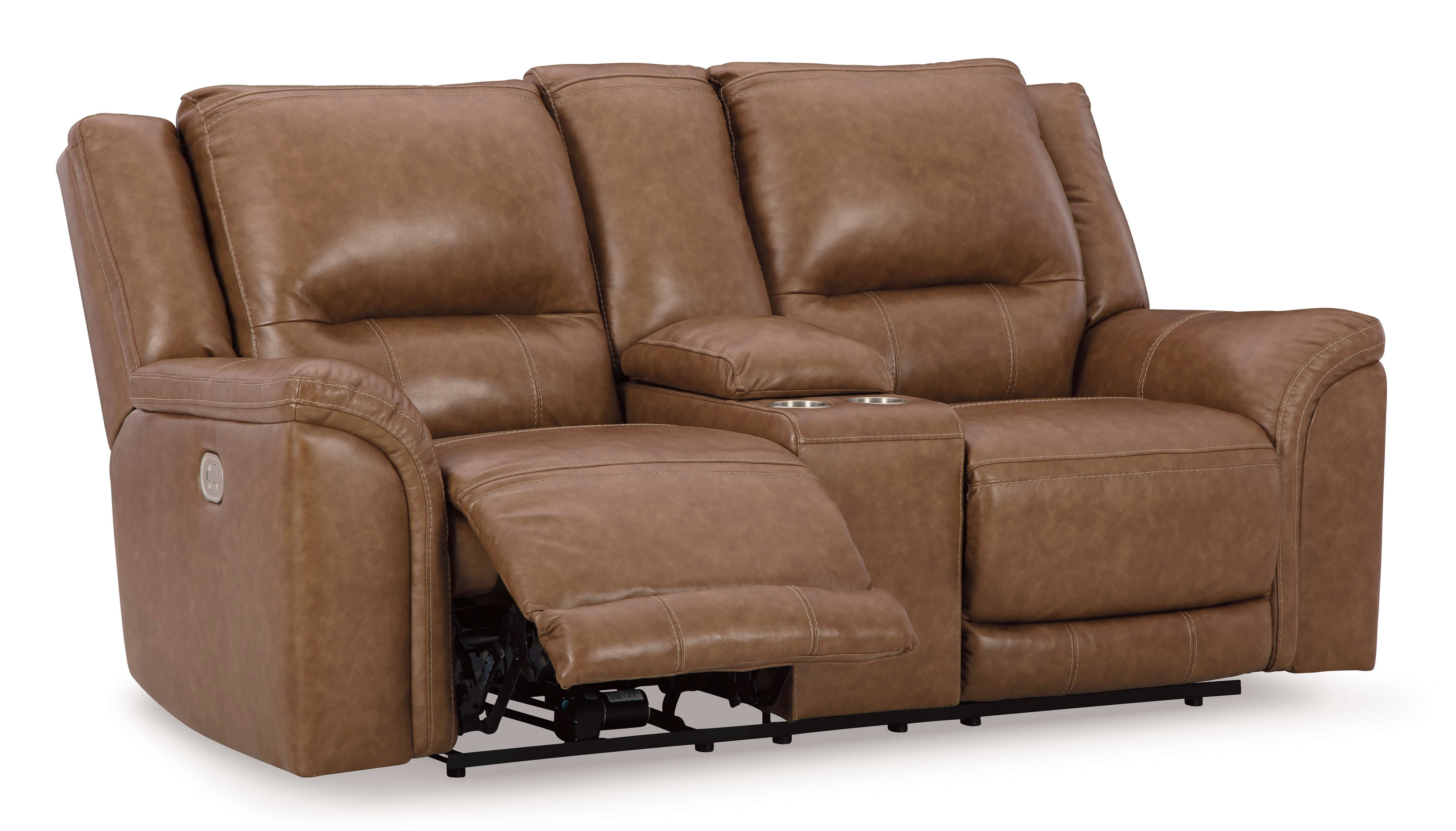 Ashley Trasimeno Leather Power Reclining Loveseat
