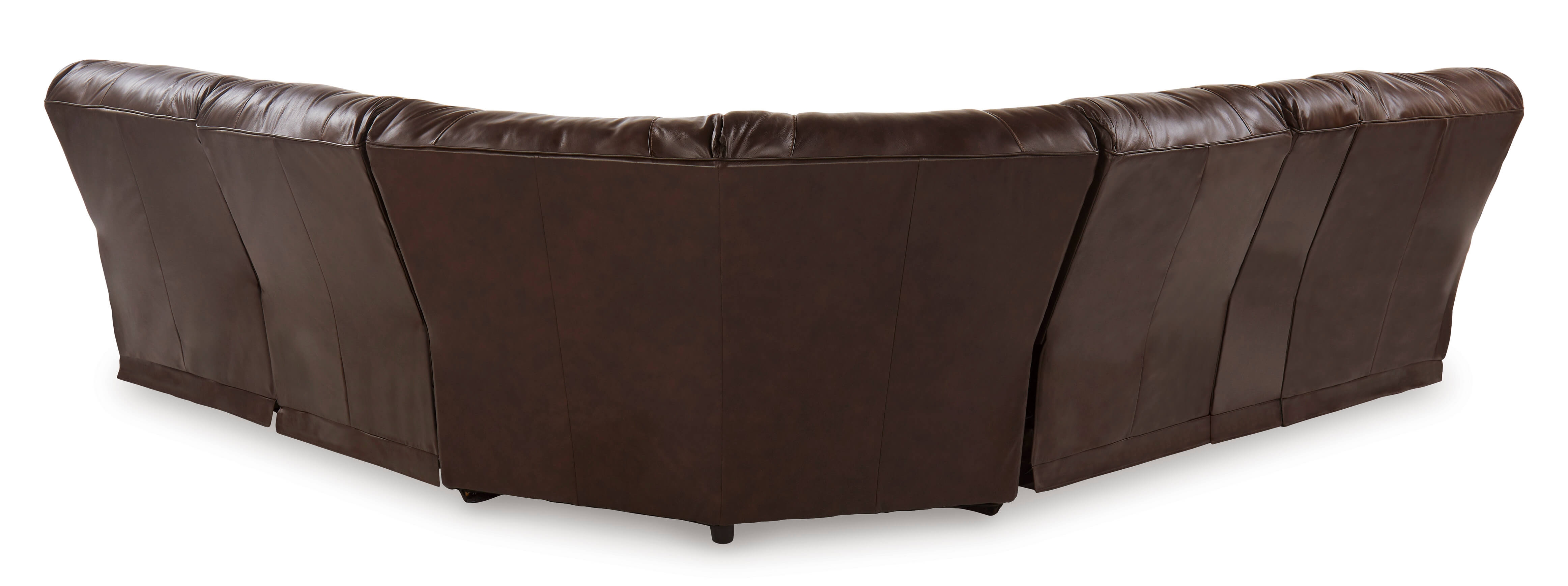 Family Circle Leather/Faux Leather 3-Piece Power Reclining Sectional Sofa, Left Arm Facing