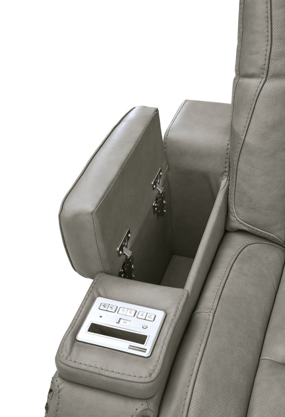 The Man-Den Leather Power Reclining Sofa