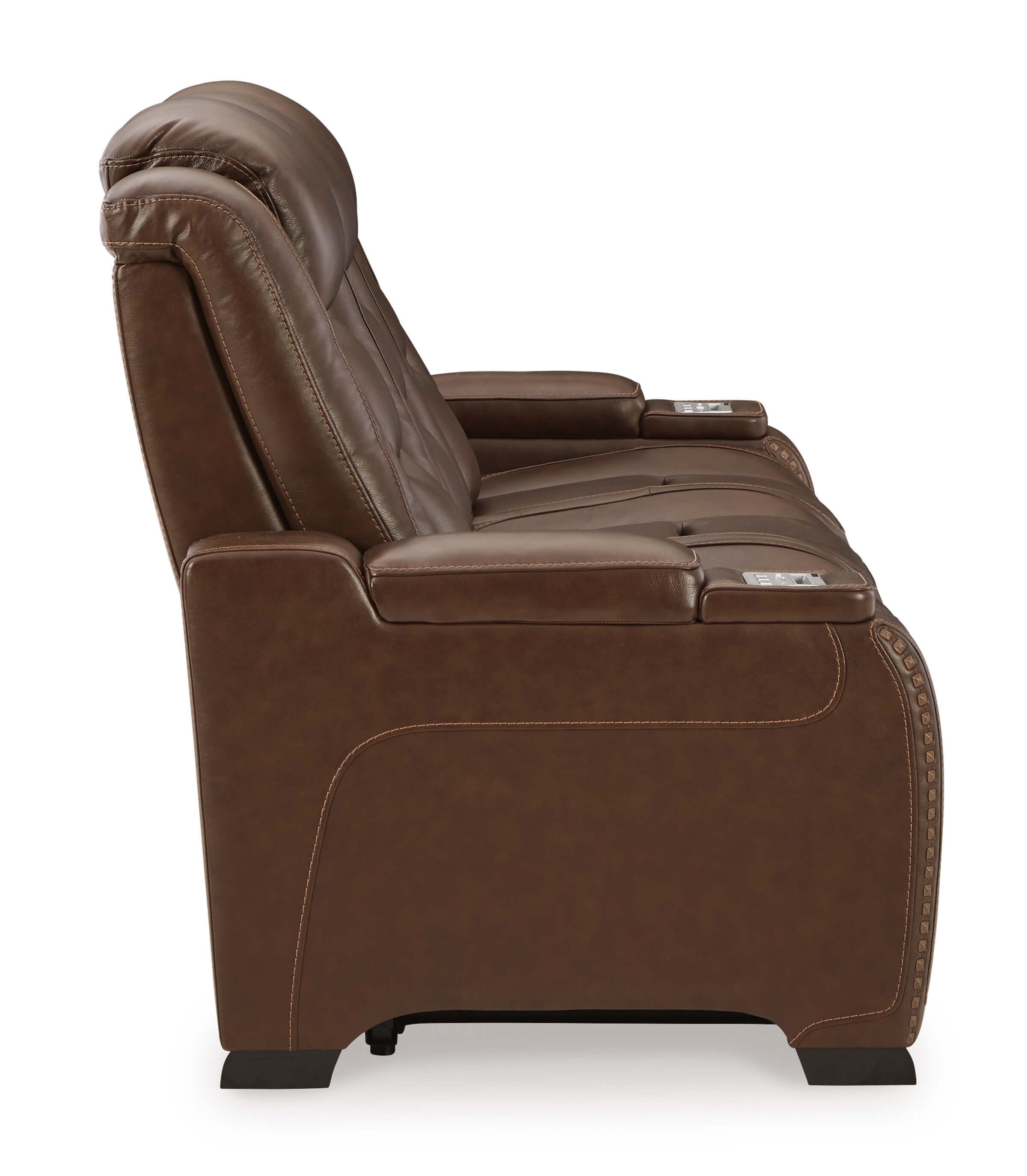 The Man-Den Leather Power Reclining Sofa