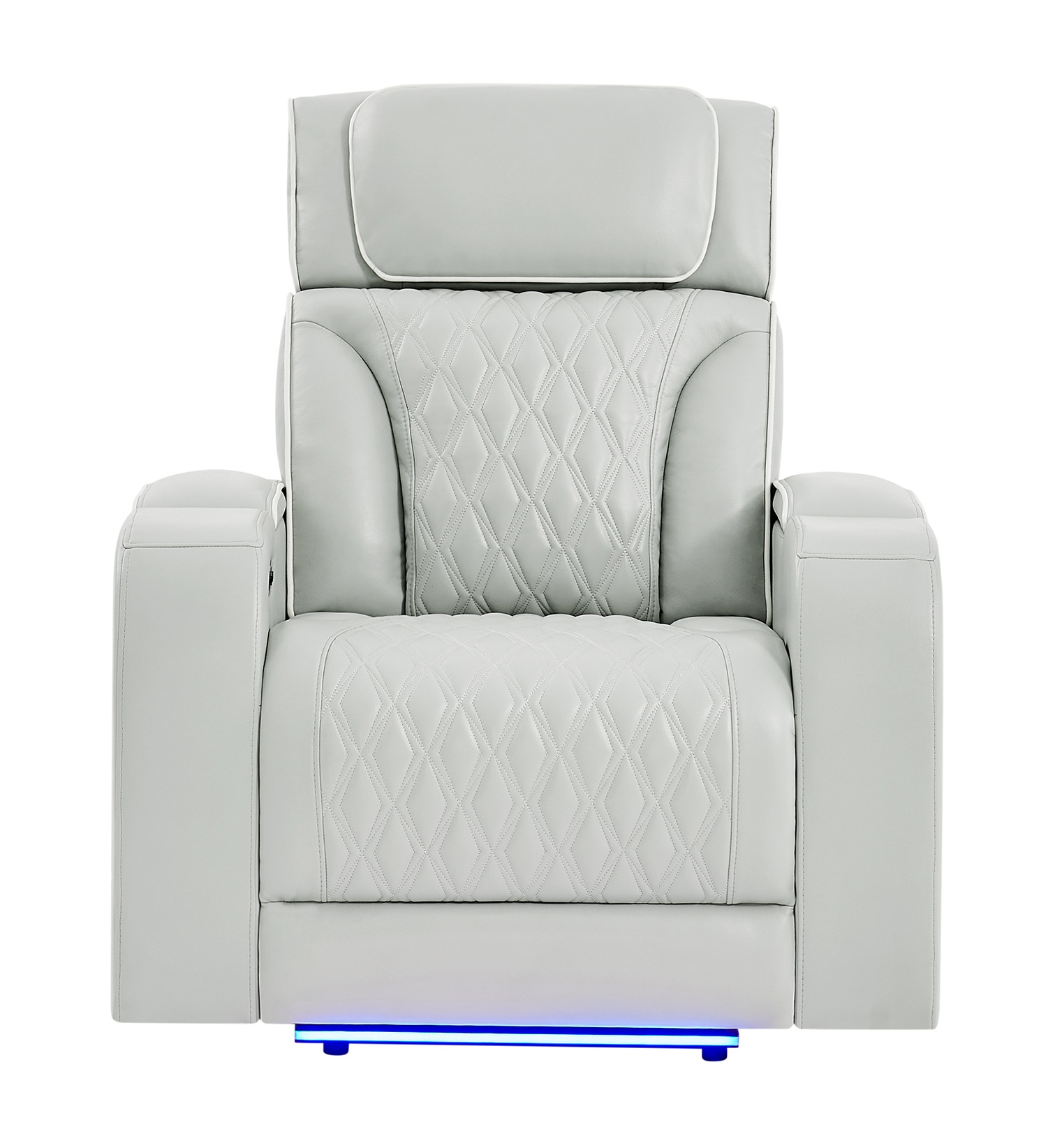 U8611 PU Power Reclining Living Room Set with LED Light and Speaker, Power Headrest