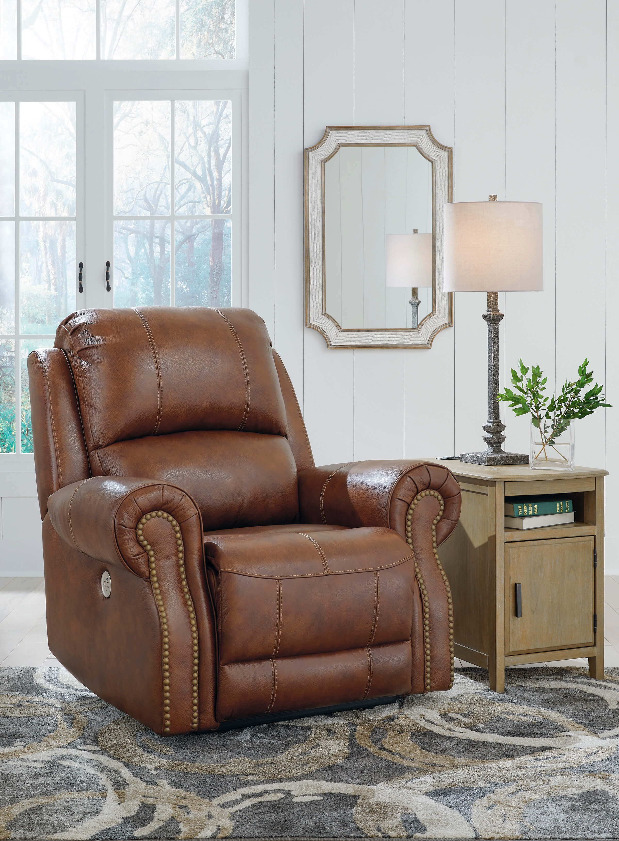 Freyeburg Leather Power Recliner Chair