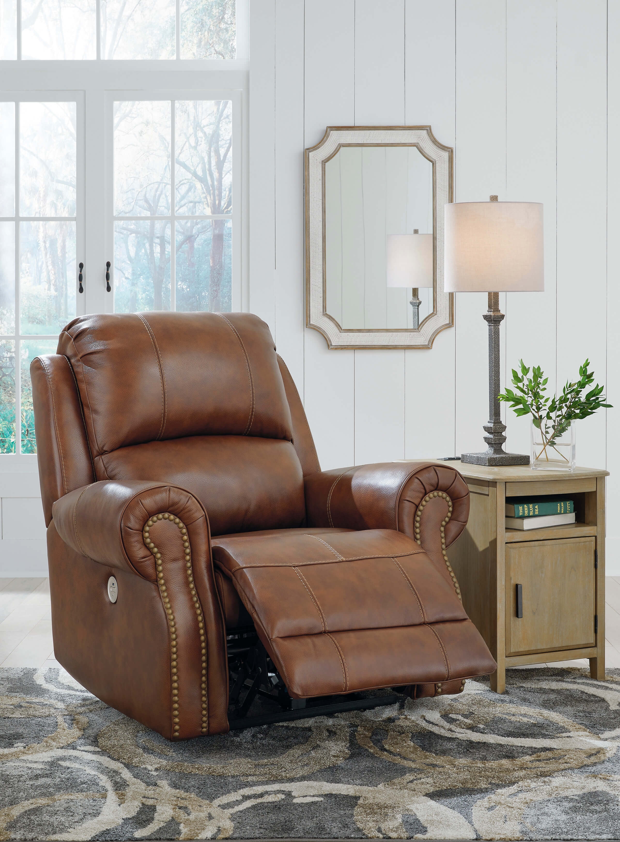 Freyeburg Leather Power Recliner Chair