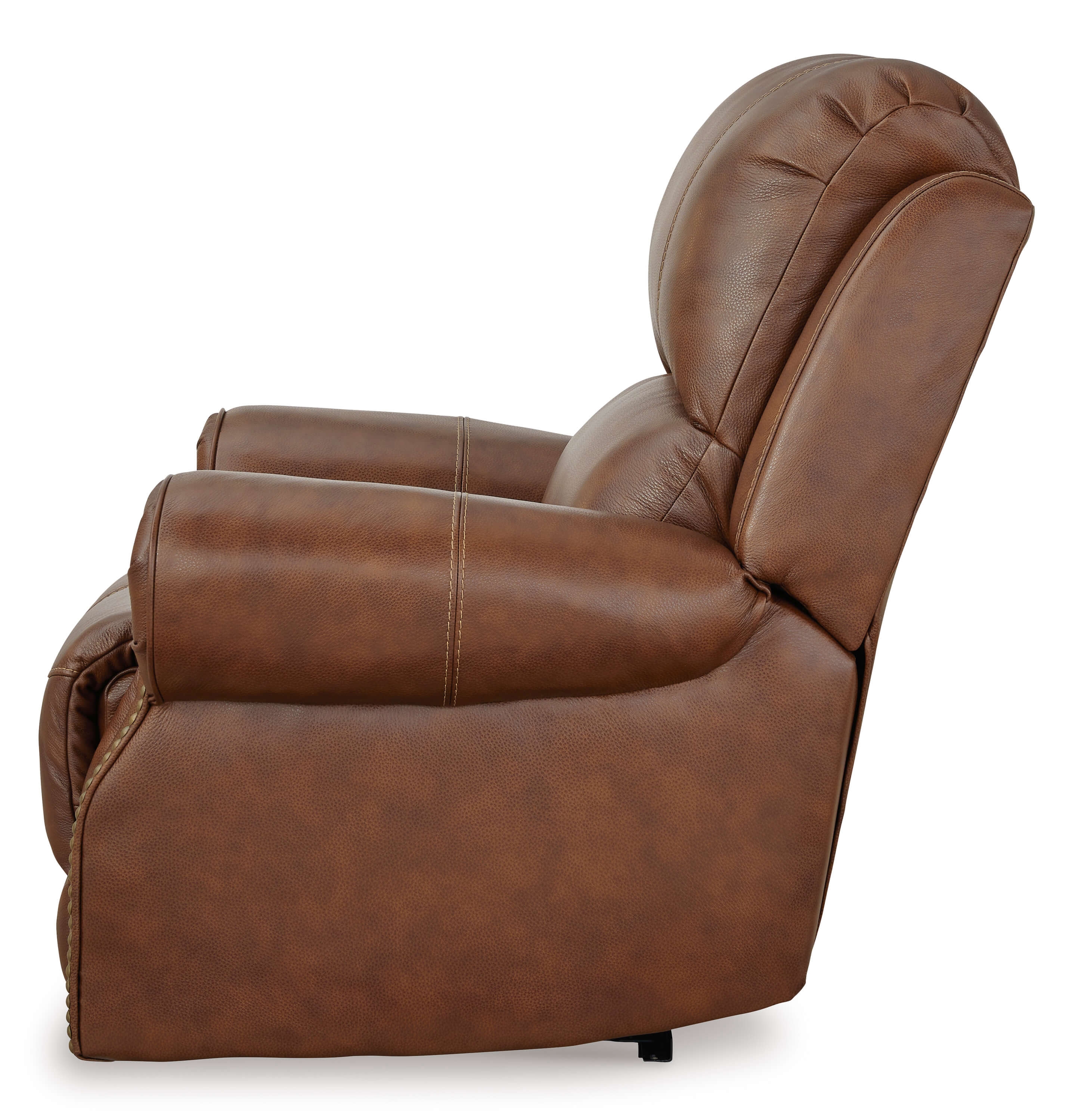 Ashley Freyeburg Auburn Leather Chair Side