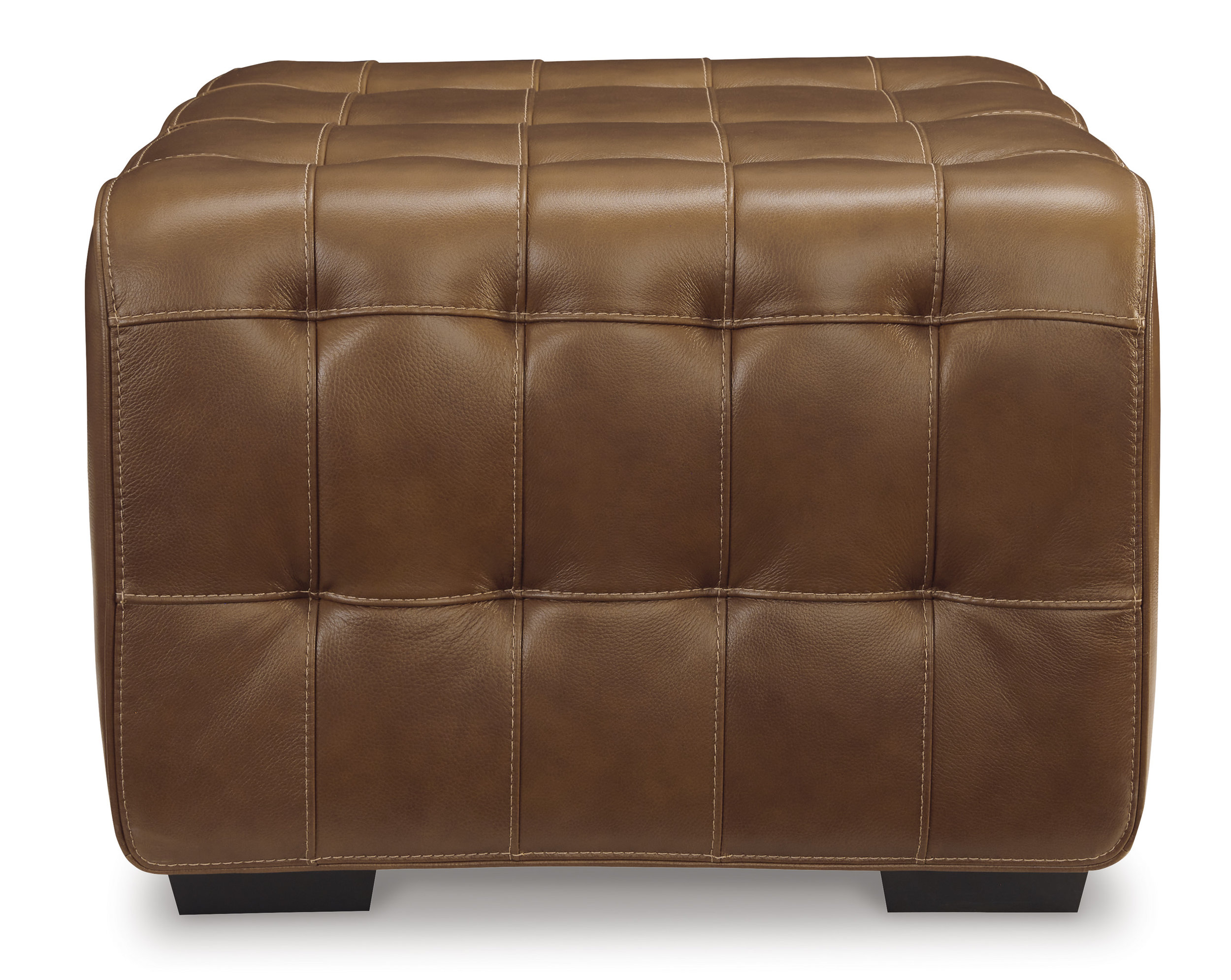 Temmpton Rectangular Leather Oversized Accent Ottoman