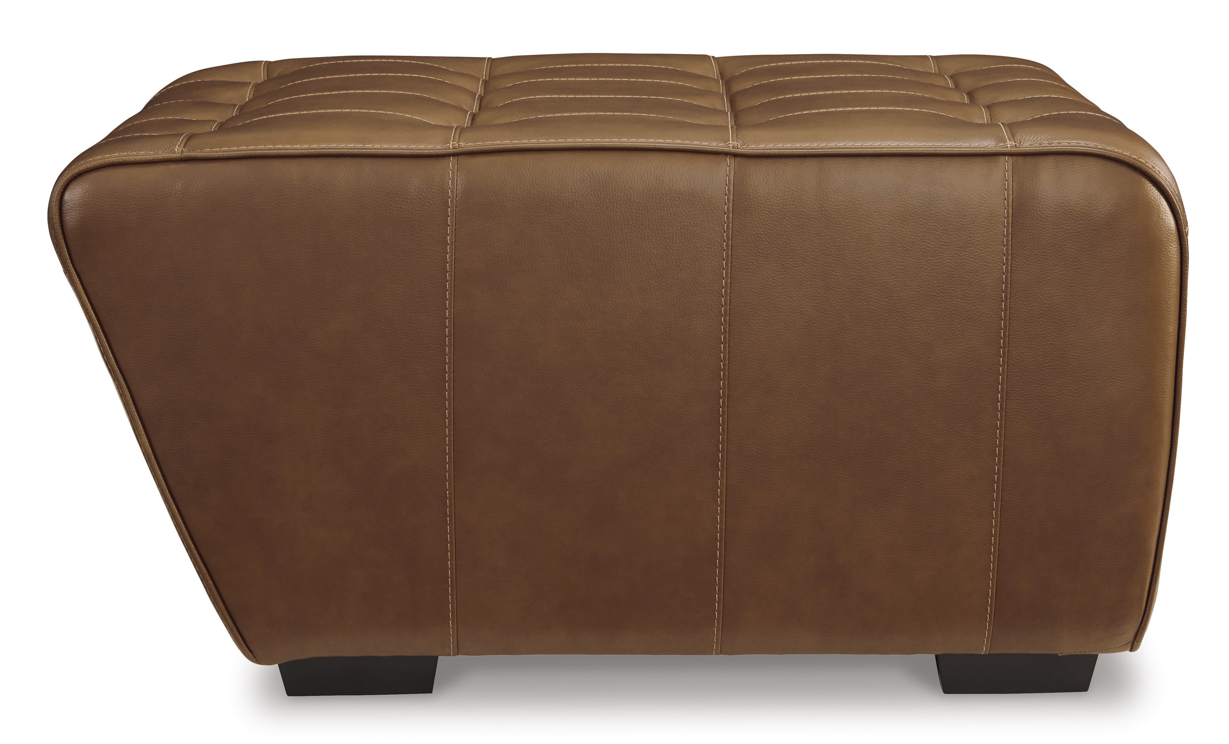 Temmpton Rectangular Leather Oversized Accent Ottoman