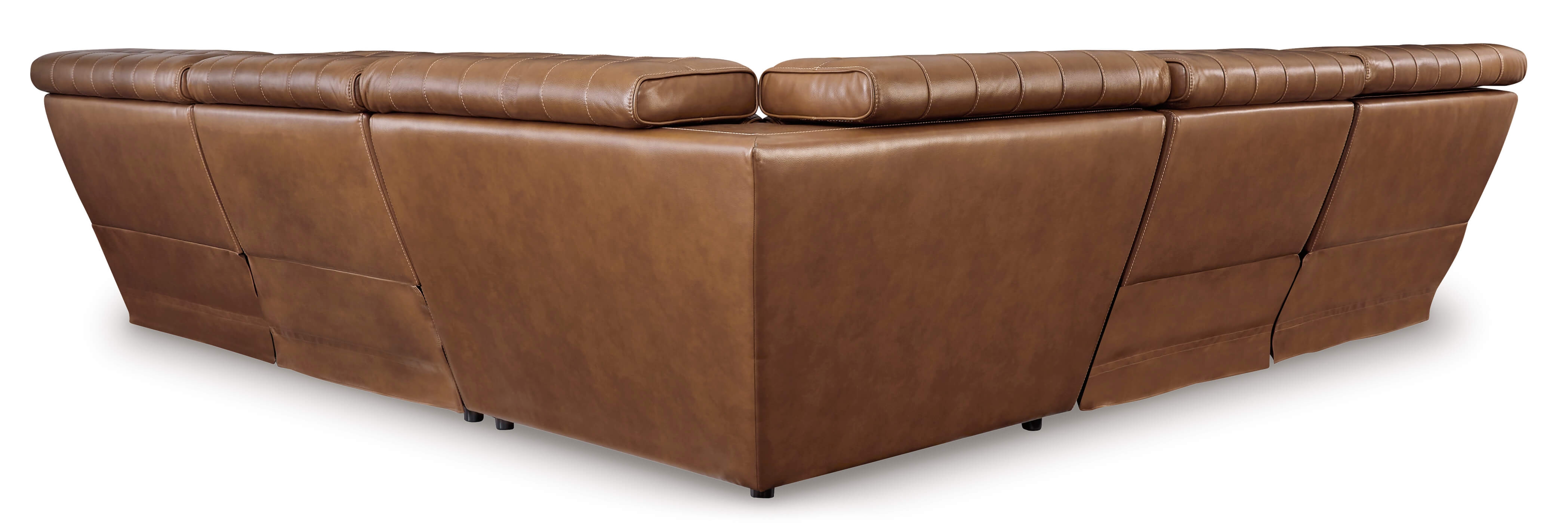 Temmpton 5-Piece Leather Power Reclining Sectional Sofa