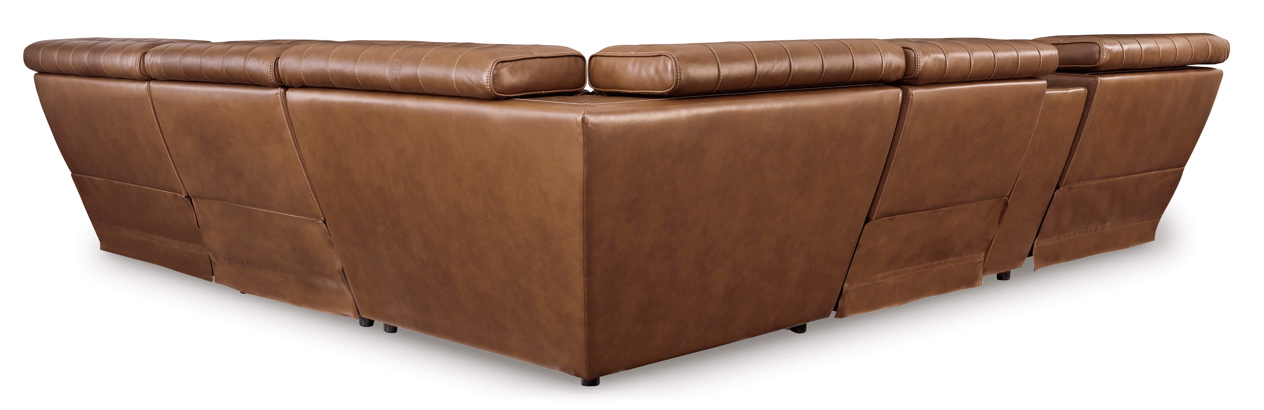 WRS Ashley Temmpton 6-Pc Leather Power Reclining Sectional