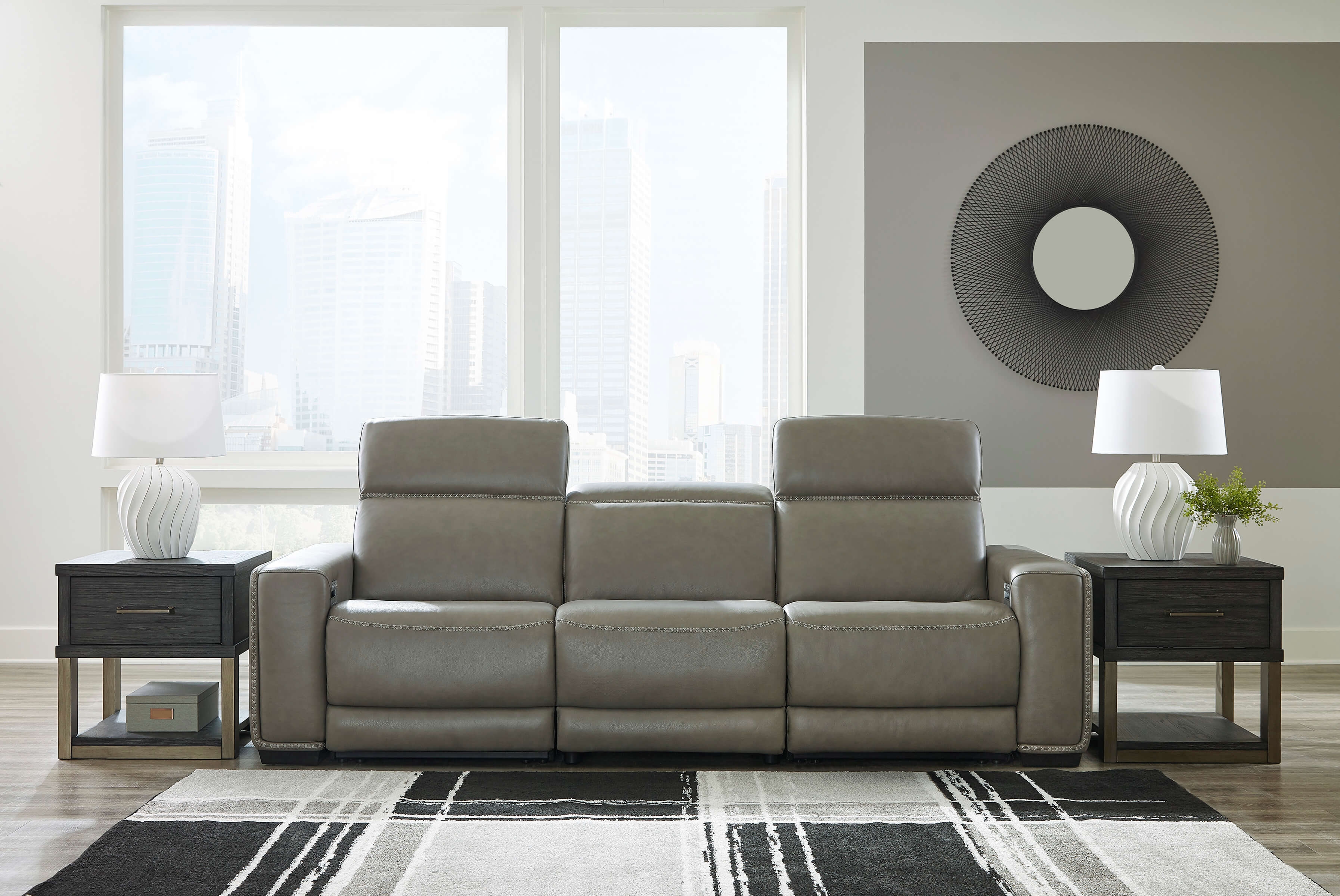 Ashley Correze Leather Sofa
