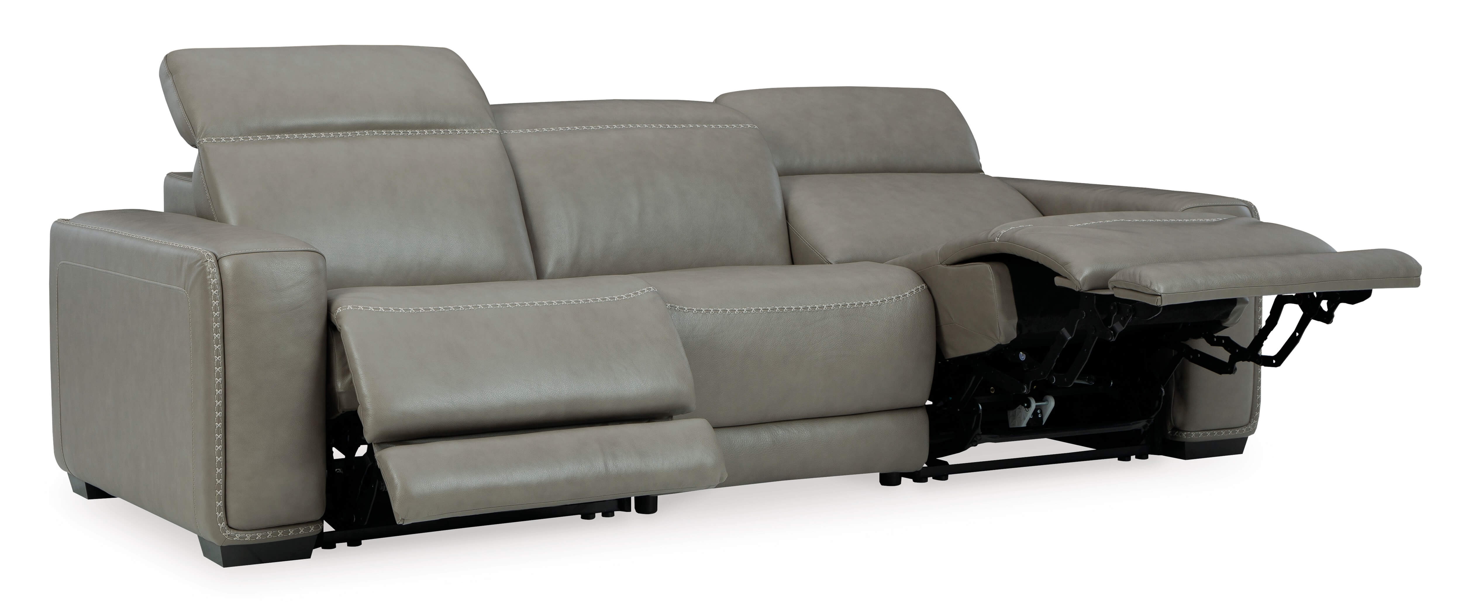 Correze 3-Piece Leather Power Reclining Sectional Sofa