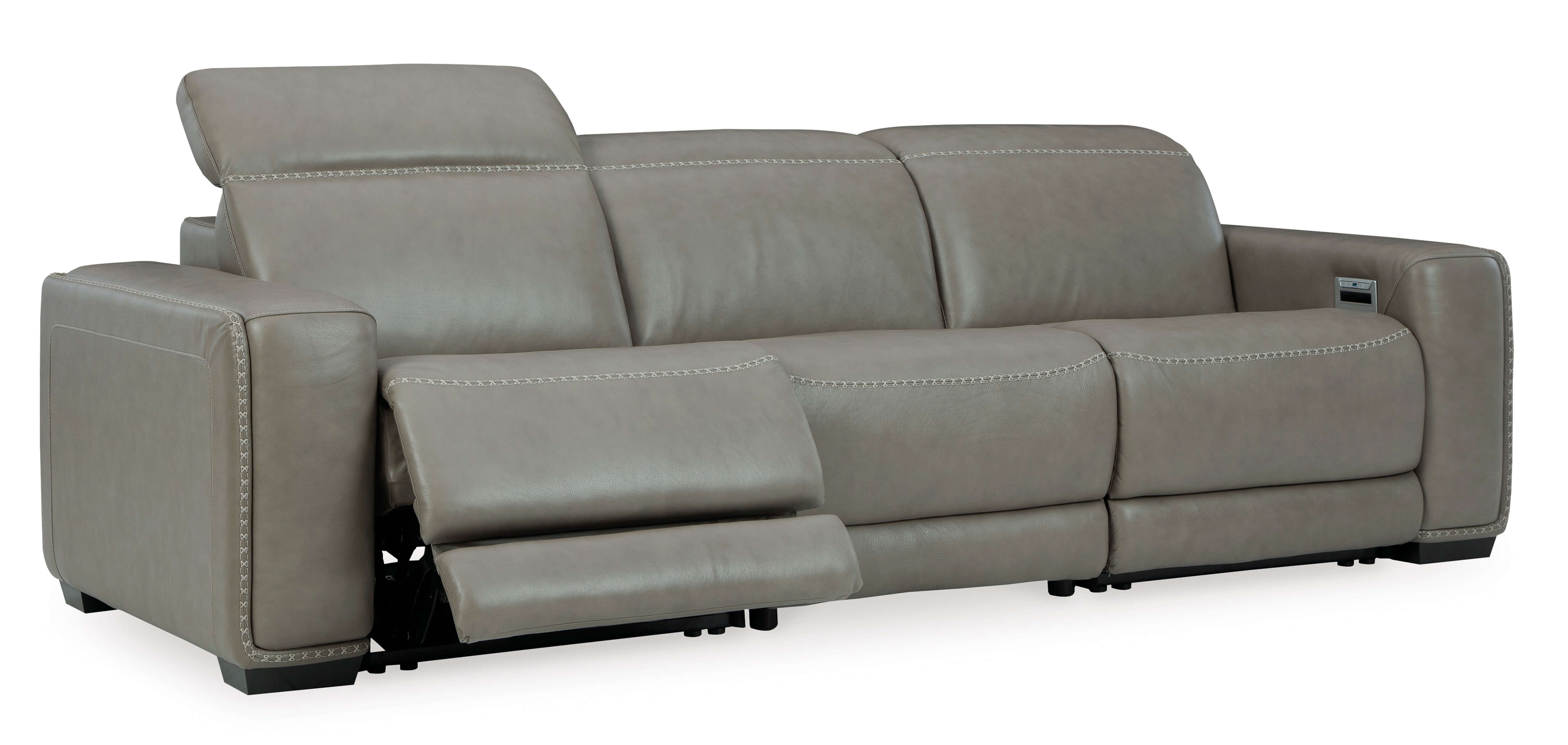 Ashley Correze 3-Piece Leather Power Reclining Sectional Sofa