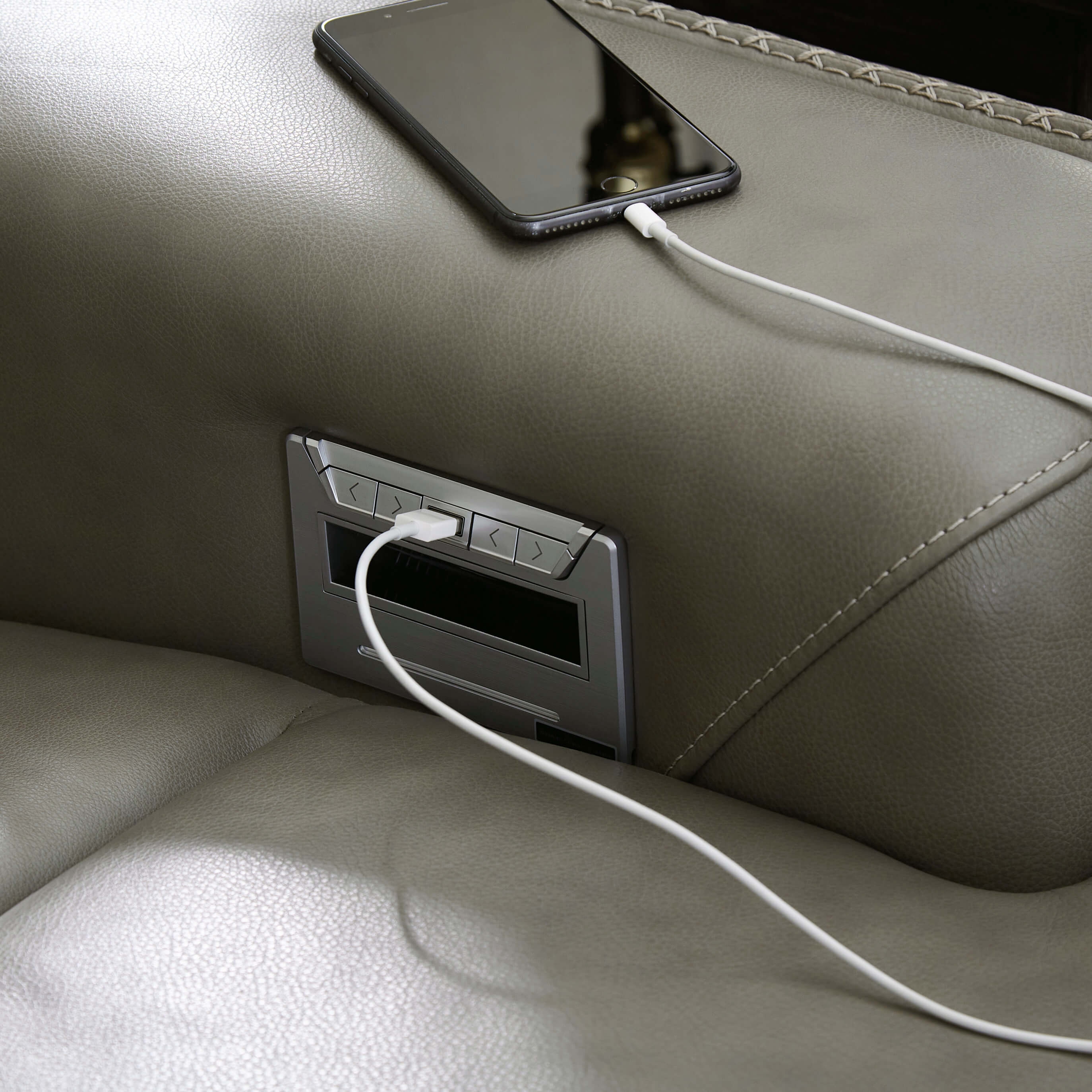 Ashley Correze 2-Piece Leather Sofa USB Point