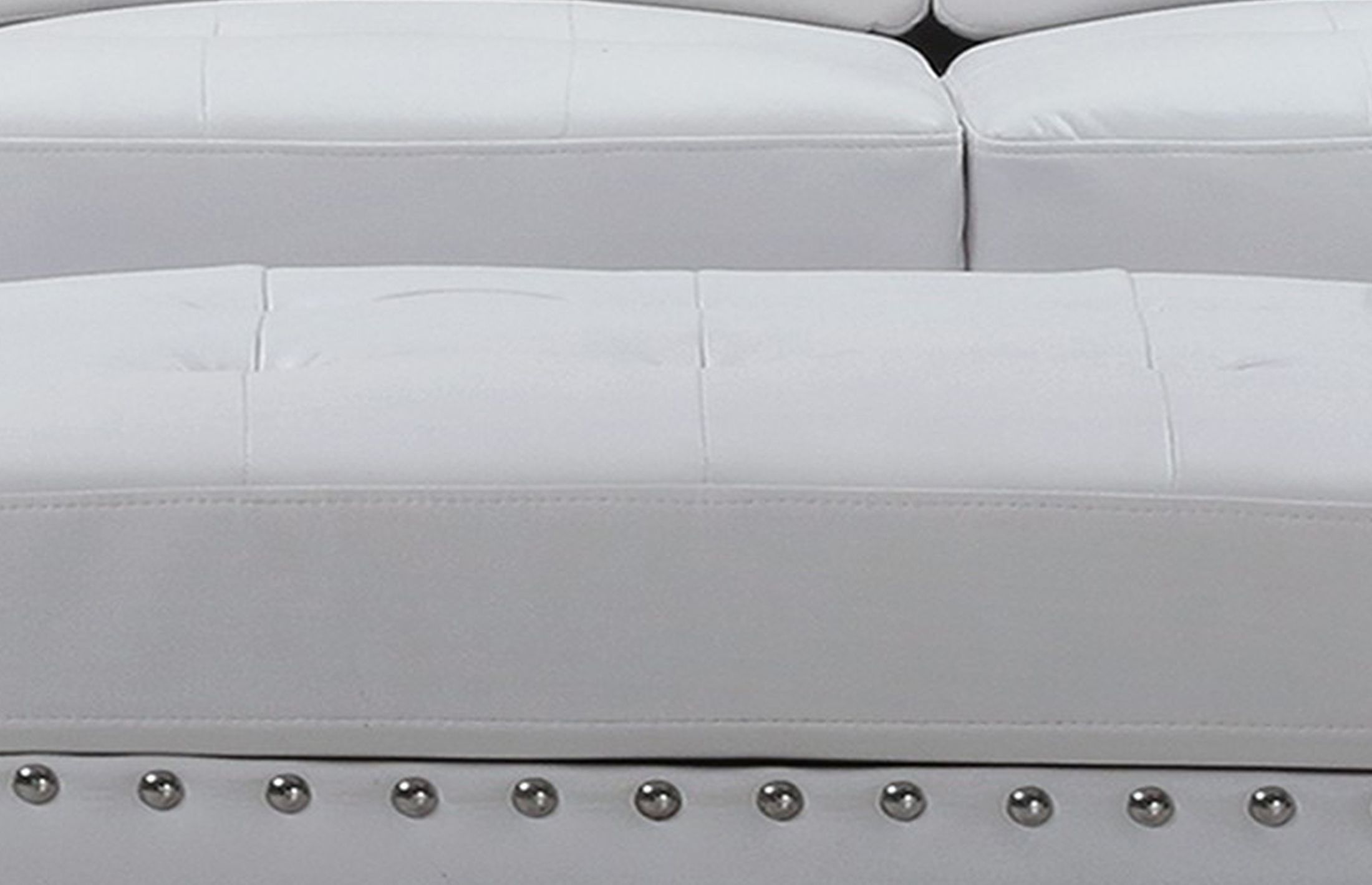 U97 Velvet/Leather Air Storage Ottoman