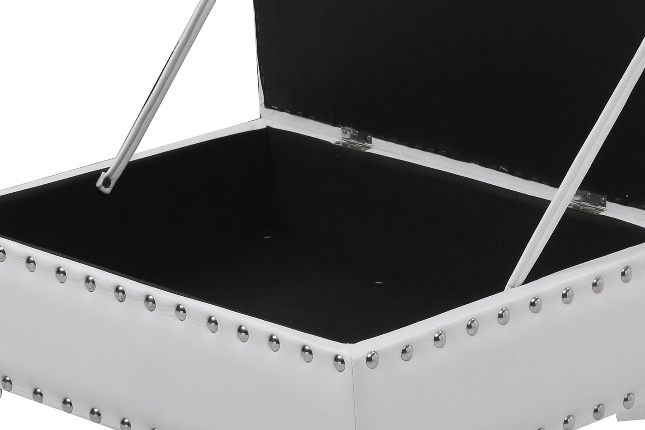 U97 Leather Air Storage Ottoman