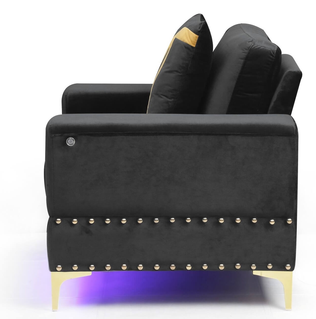 U98 Fabric/Leatherette Chair w/LED Lighting
