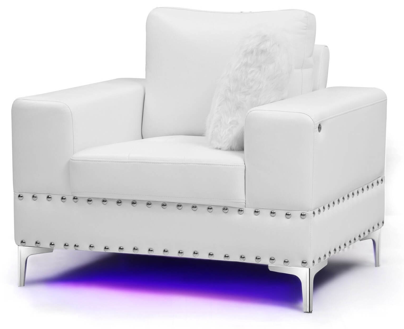 U98 Faux Leather Chair w/LED Lighting