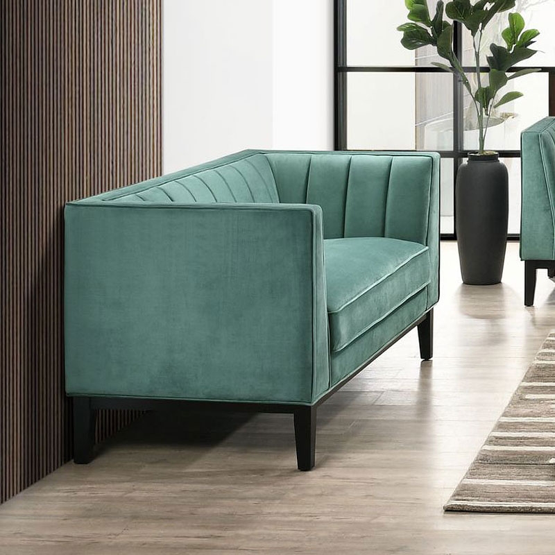 SM Calais Velvet Loveseat