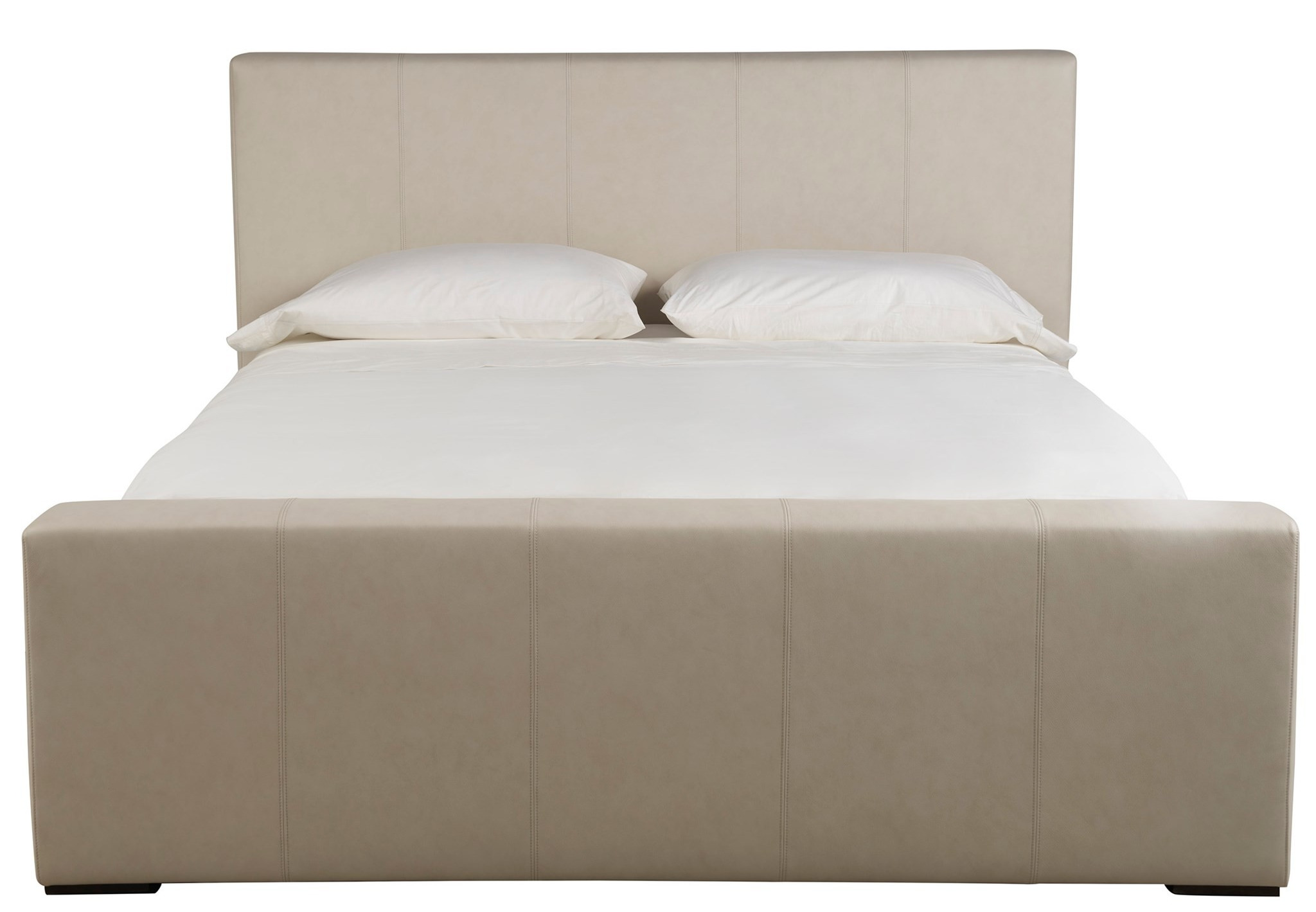 Bowie Leather Platform Bed, King Size