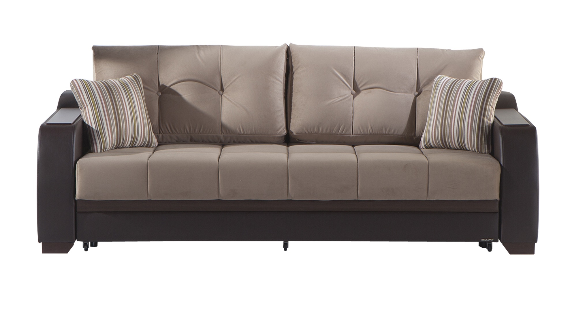 Ultra Fabric/PU Storage Sleeper Sofabed