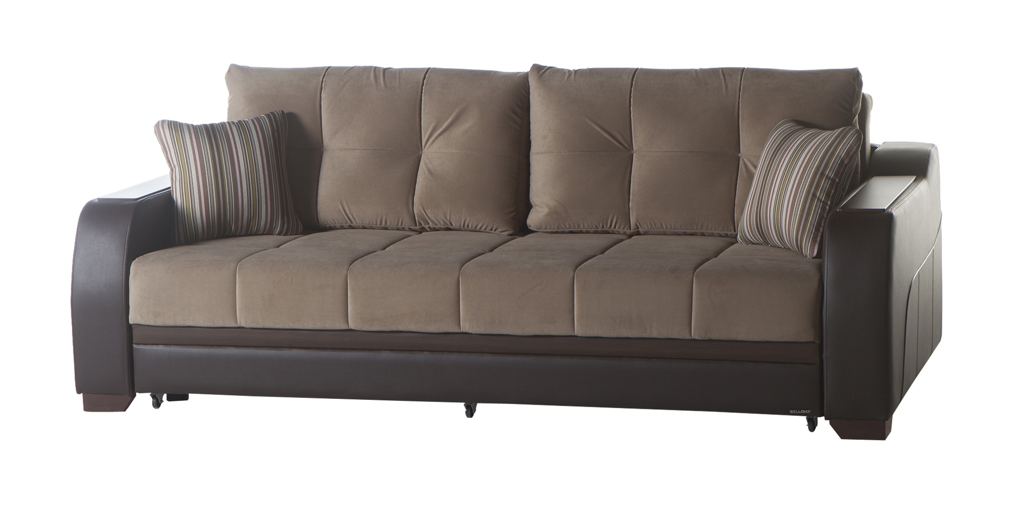 Ultra Fabric/PU Storage Sleeper Sofabed