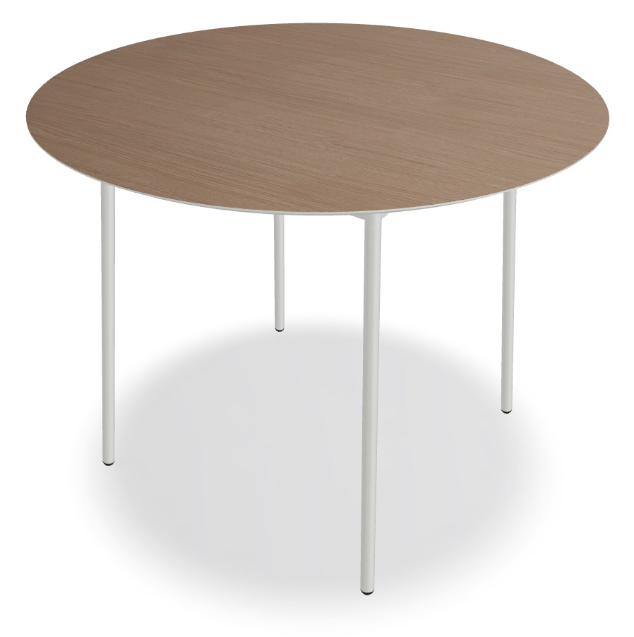Unit Office Veneer Round High Table, W55.1" x D55.1"