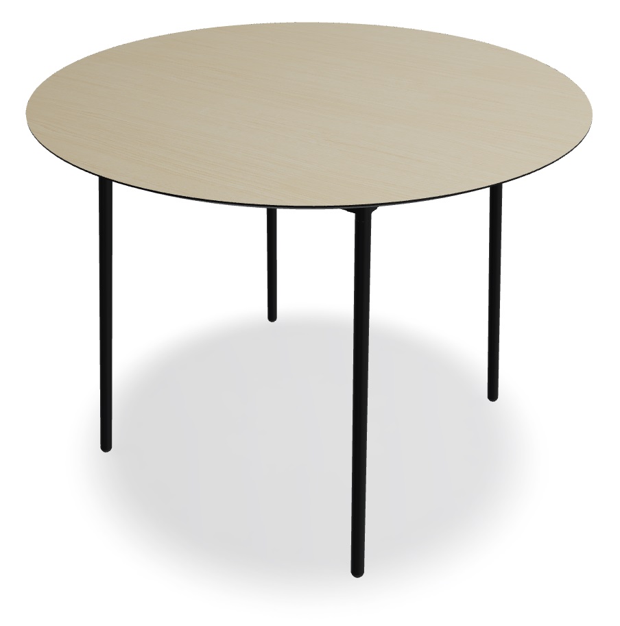 Unit Office Veneer Round High Table, W55.1" x D55.1"