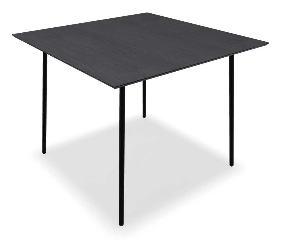 Unit Office Veneer Square High Table, W55.1" x D55.1"