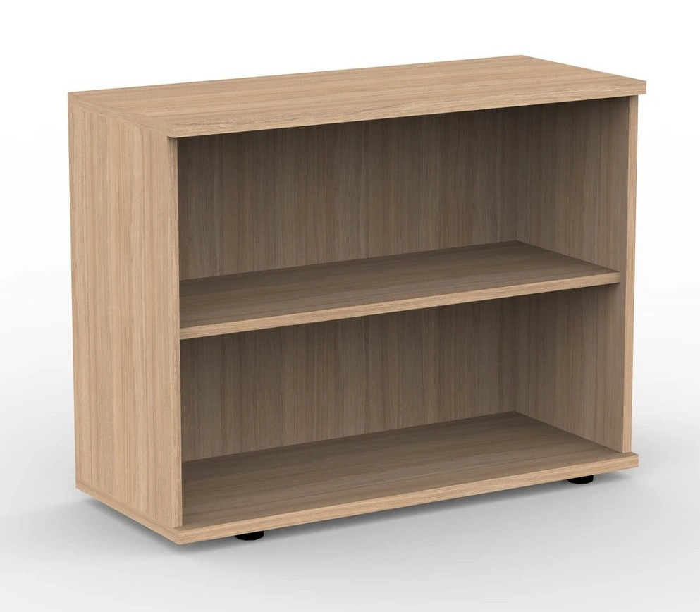 Uni Melamine Office Bookcase w/2 Shelves