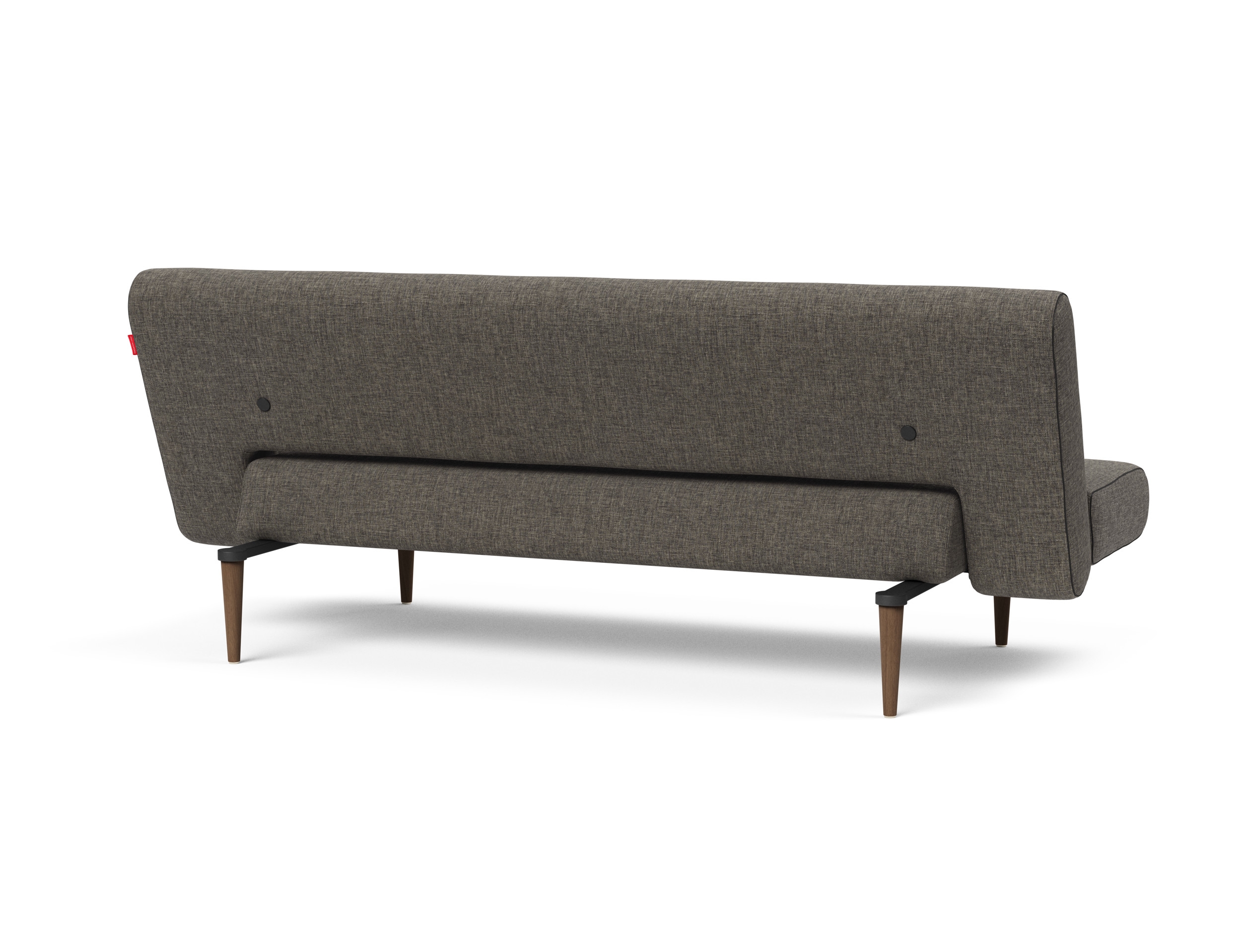 Unfurl Fabric Sofa Bed w/Dark Wood Legs