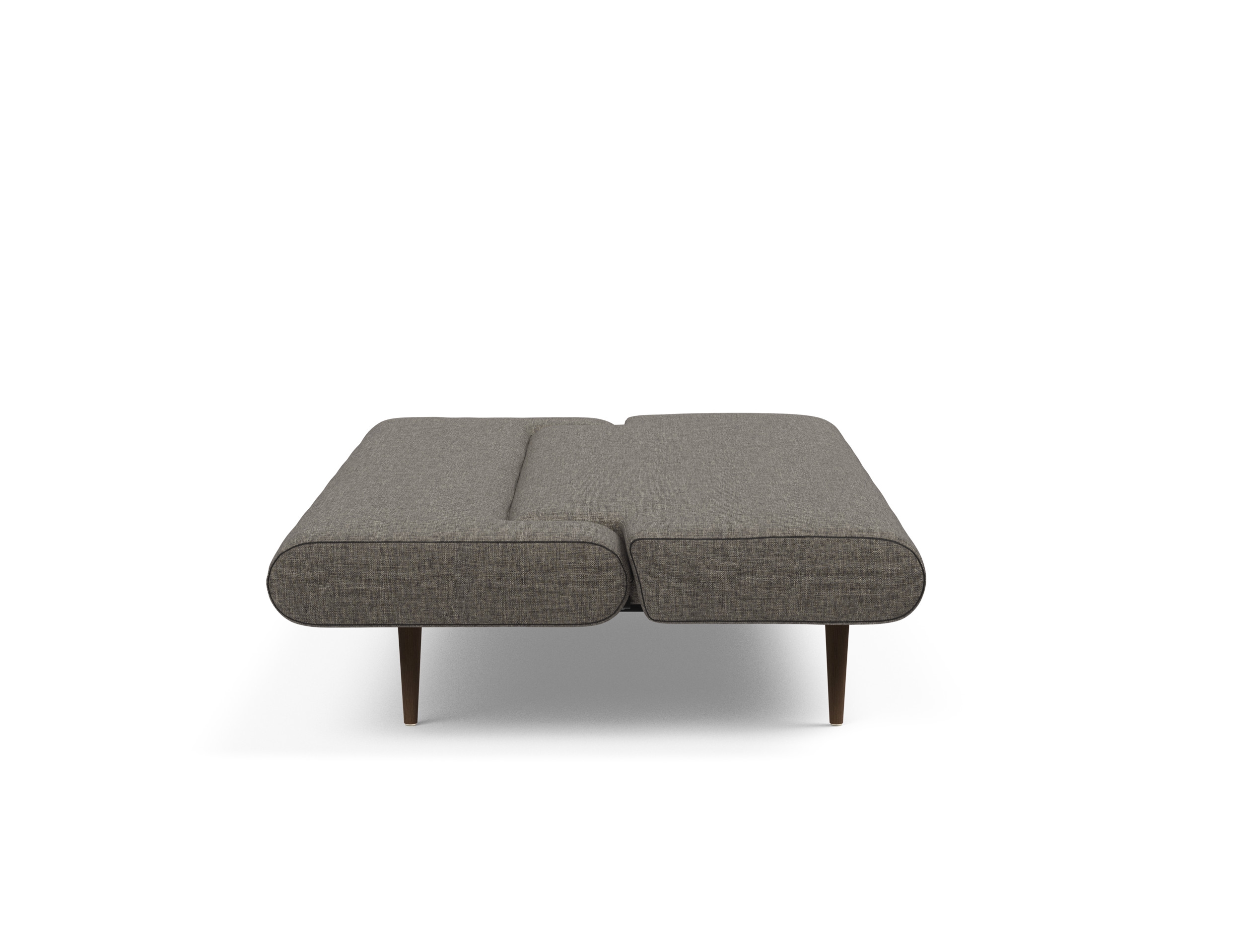 Unfurl Fabric Sofa Bed w/Dark Wood Legs