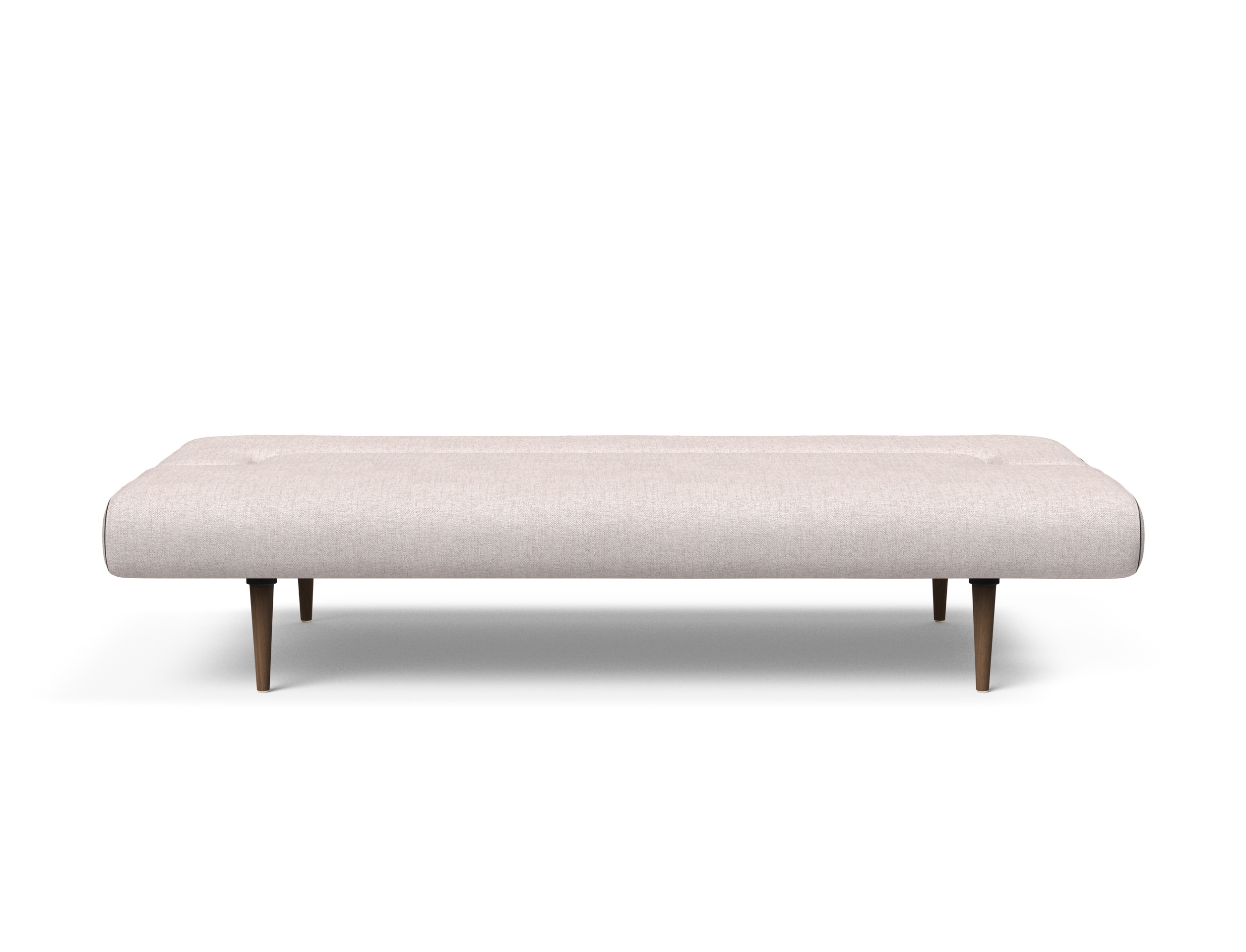 Unfurl Fabric Sofa Bed w/Dark Wood Legs