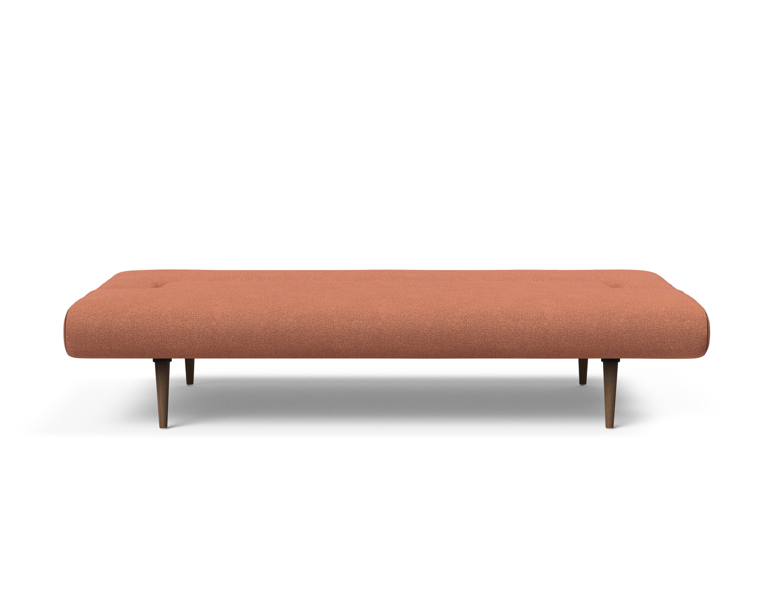Unfurl Fabric Sofa Bed w/Dark Wood Legs