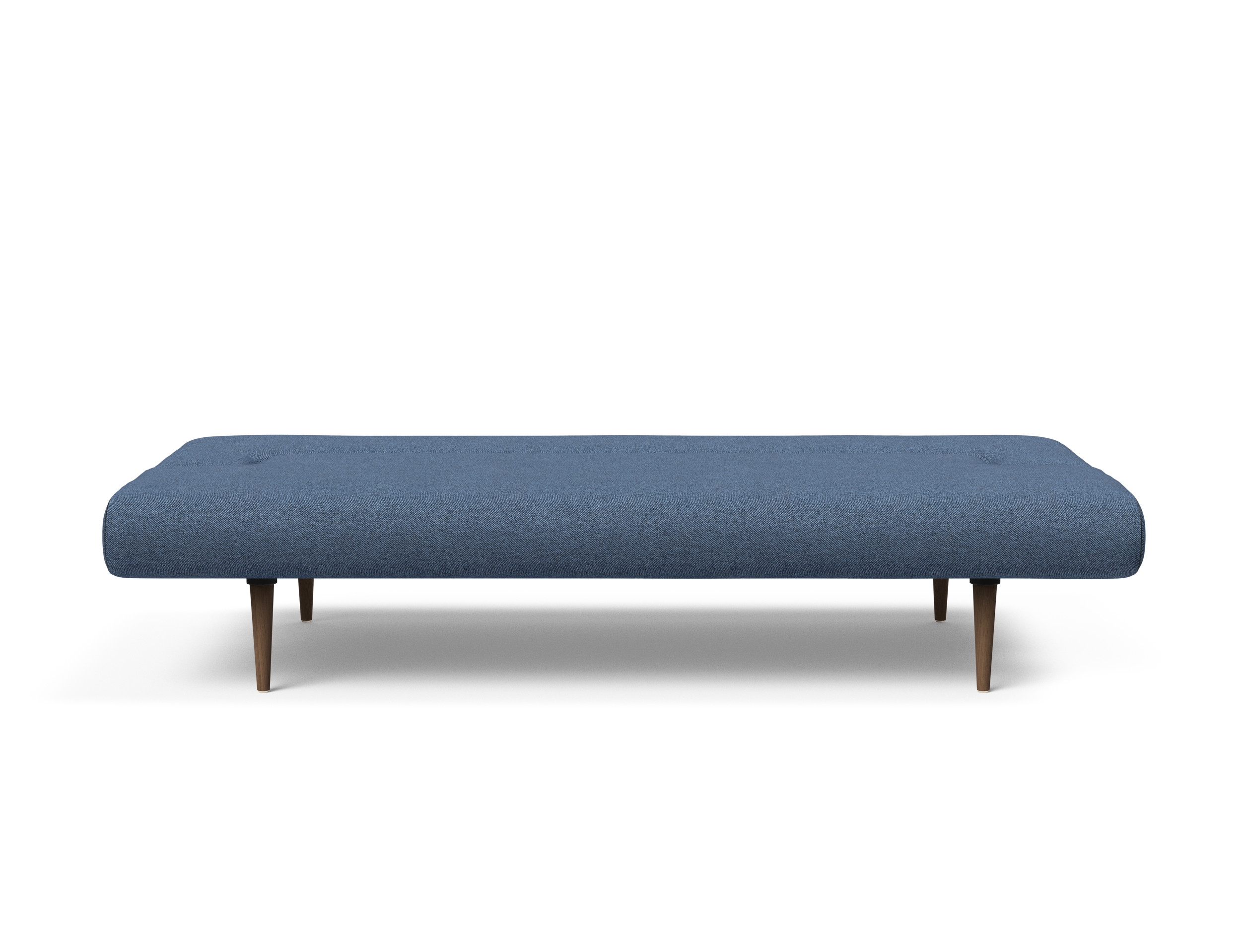 Unfurl Fabric Sofa Bed w/Dark Wood Legs